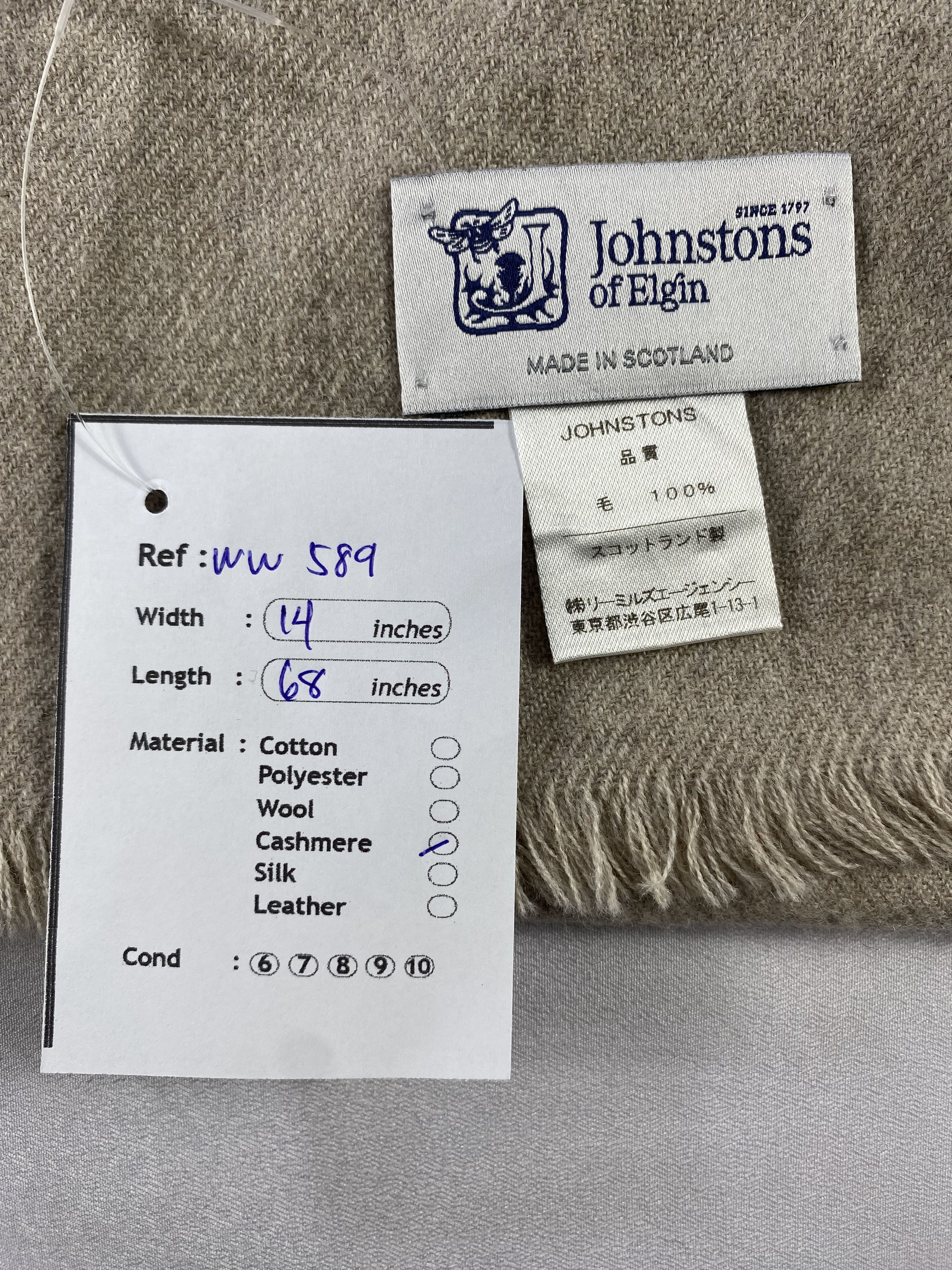 Johnstons Of Elgin × Vintage Johnstons Of Elgin Scarf / Muffler / Neckwear Size ONE SIZE - 6 Thumbnail