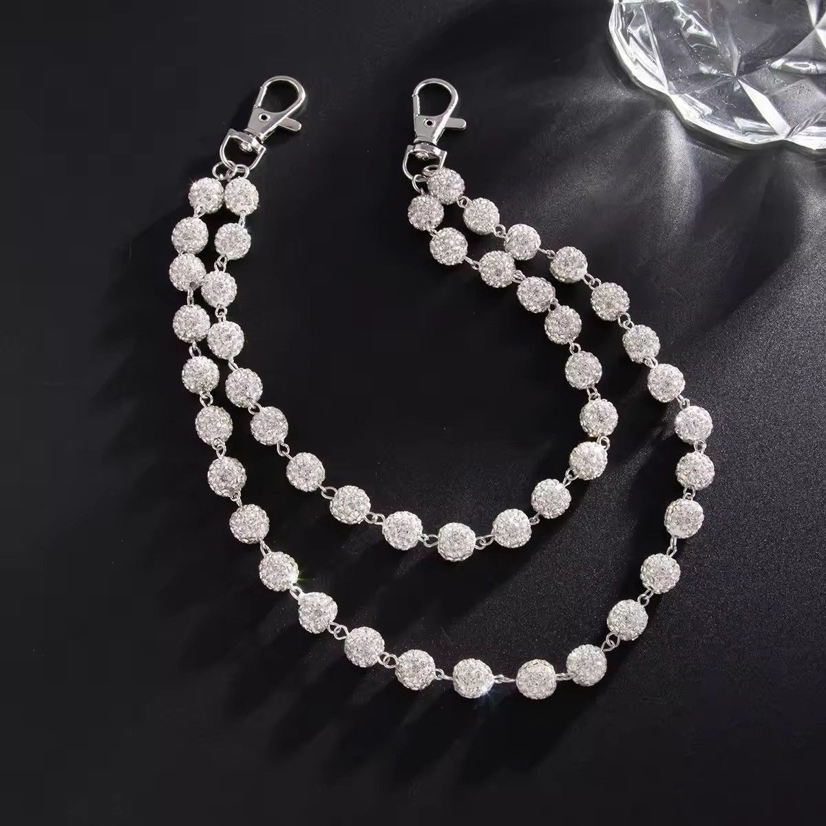 Other Rhinestone Beads Jean Wallet Chain Size ONE SIZE - 3 Thumbnail