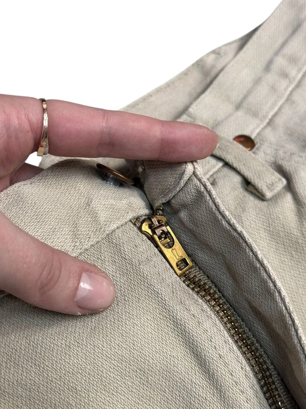 Wrangler Wrangler 80s Beige Denim Pants USA Vintage Straight 32 Size US 32 / EU 48 - 7 Thumbnail