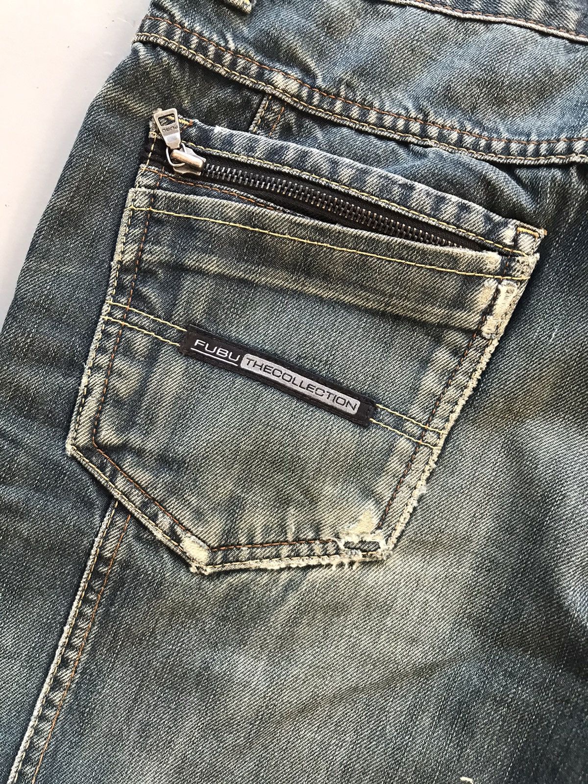 Fubu × Vintage Vintage Fubu the collection distressed denim Size US 32 / EU 48 - 13 Thumbnail