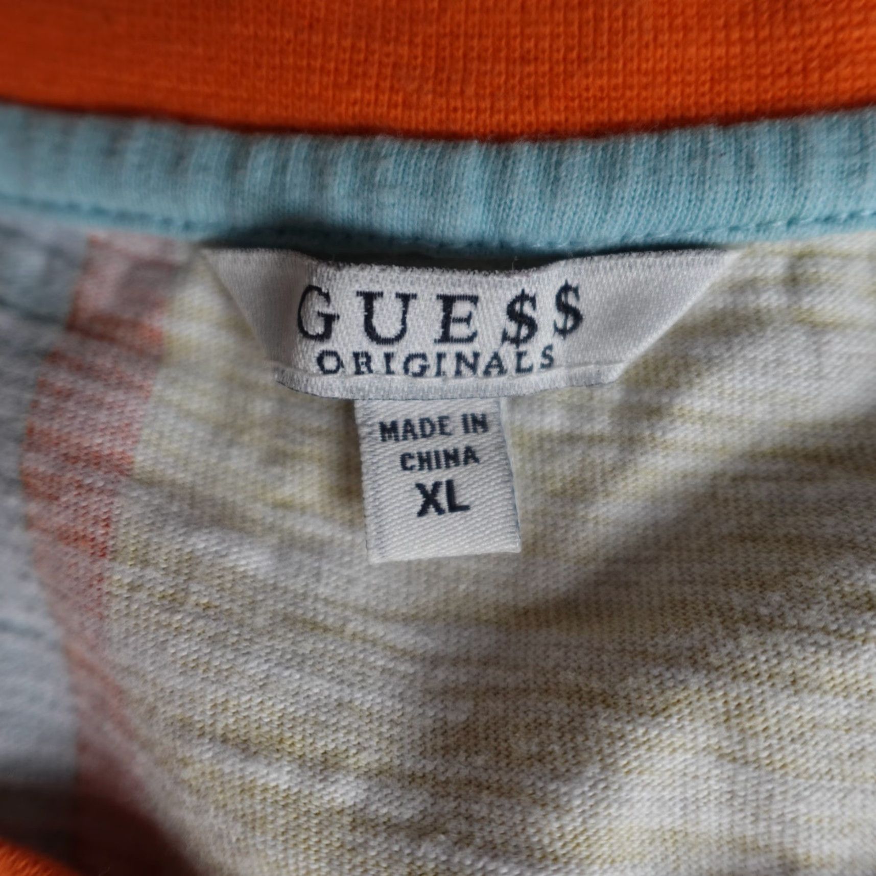 Guess Guess x A Rocky Shirt XL Blue Yellow Striped Embroidered Size US XL / EU 56 / 4 - 6 Thumbnail