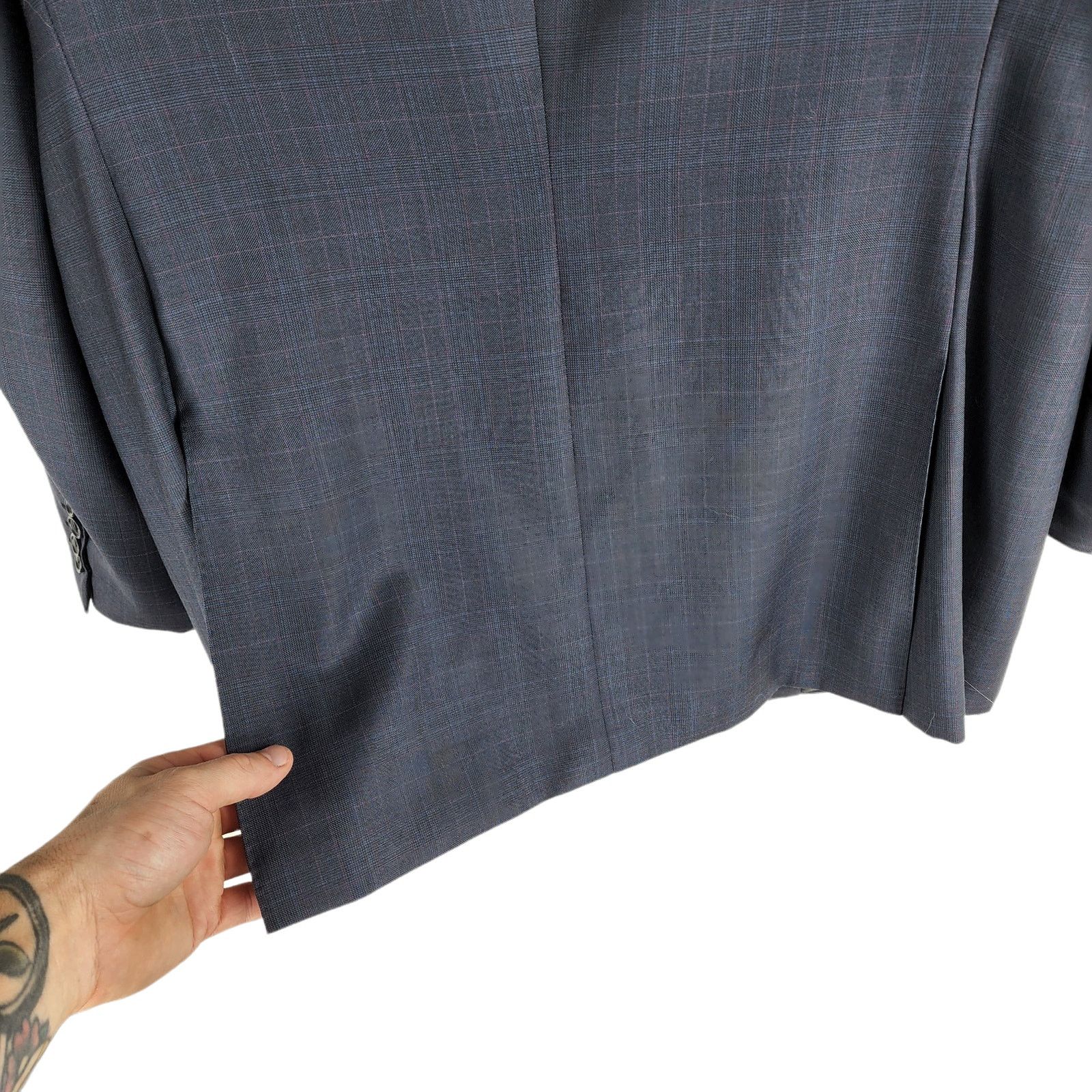 Canali Canali Super 120s Wool Three Button Pin Stripe Blazer 46R Size 46R - 5 Thumbnail