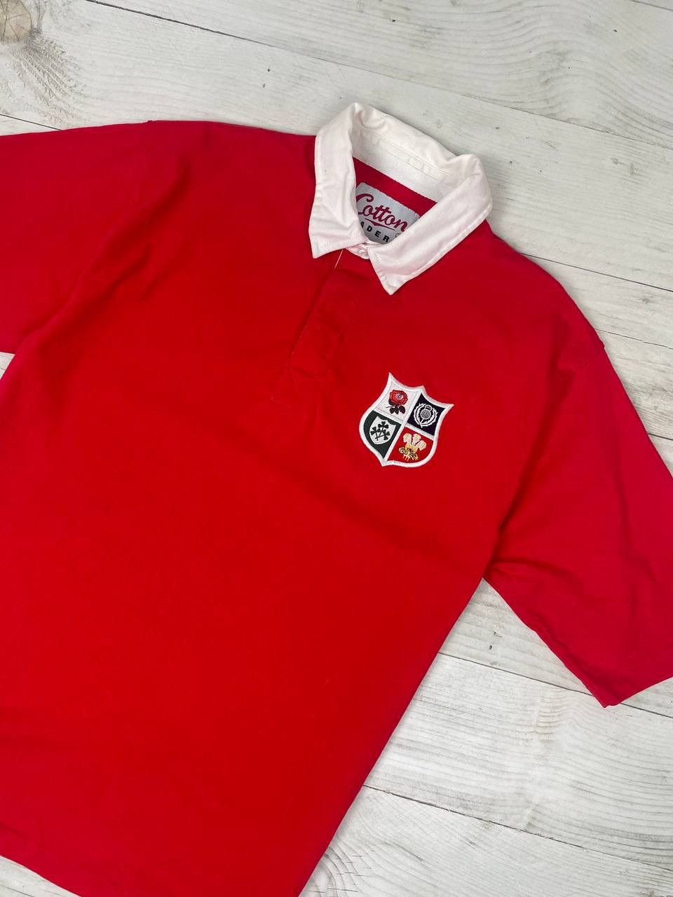 Vintage Vintage British and Irish 1989 Rugby Polo Shirt Jersey Size US L / EU 52-54 / 3 - 2 Thumbnail