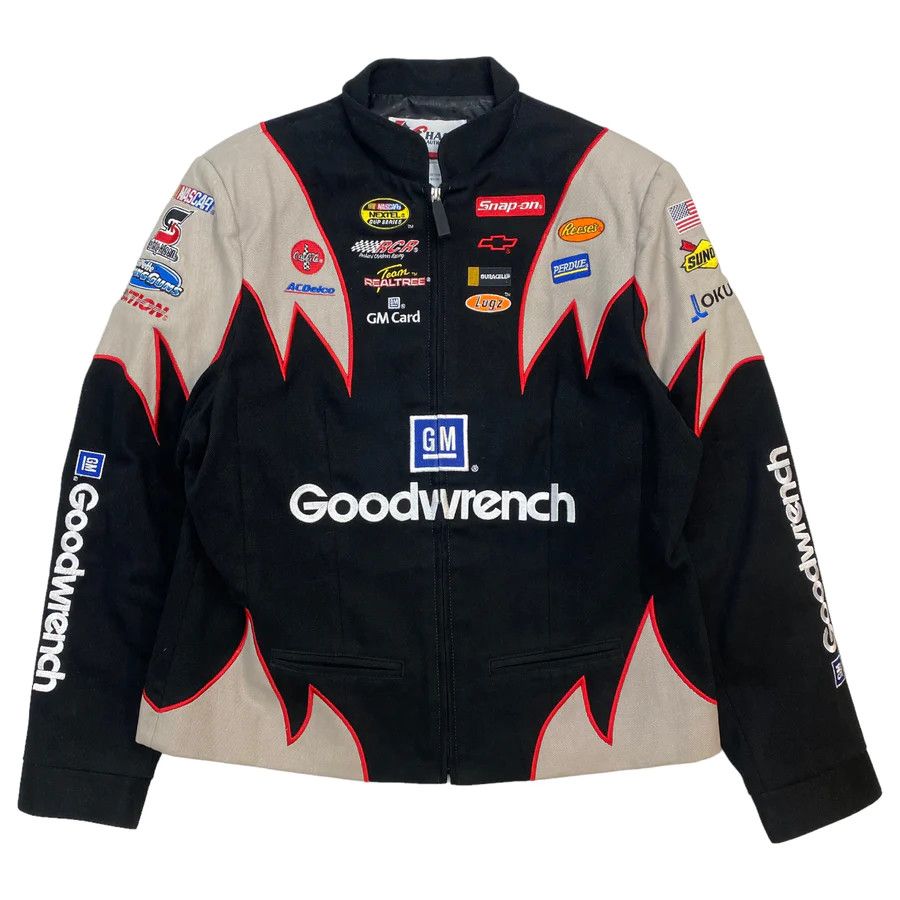 image of Vintage Nascar Goodwrench Women’S Racing Jacket in Black/Grey, Men's (Size Large)