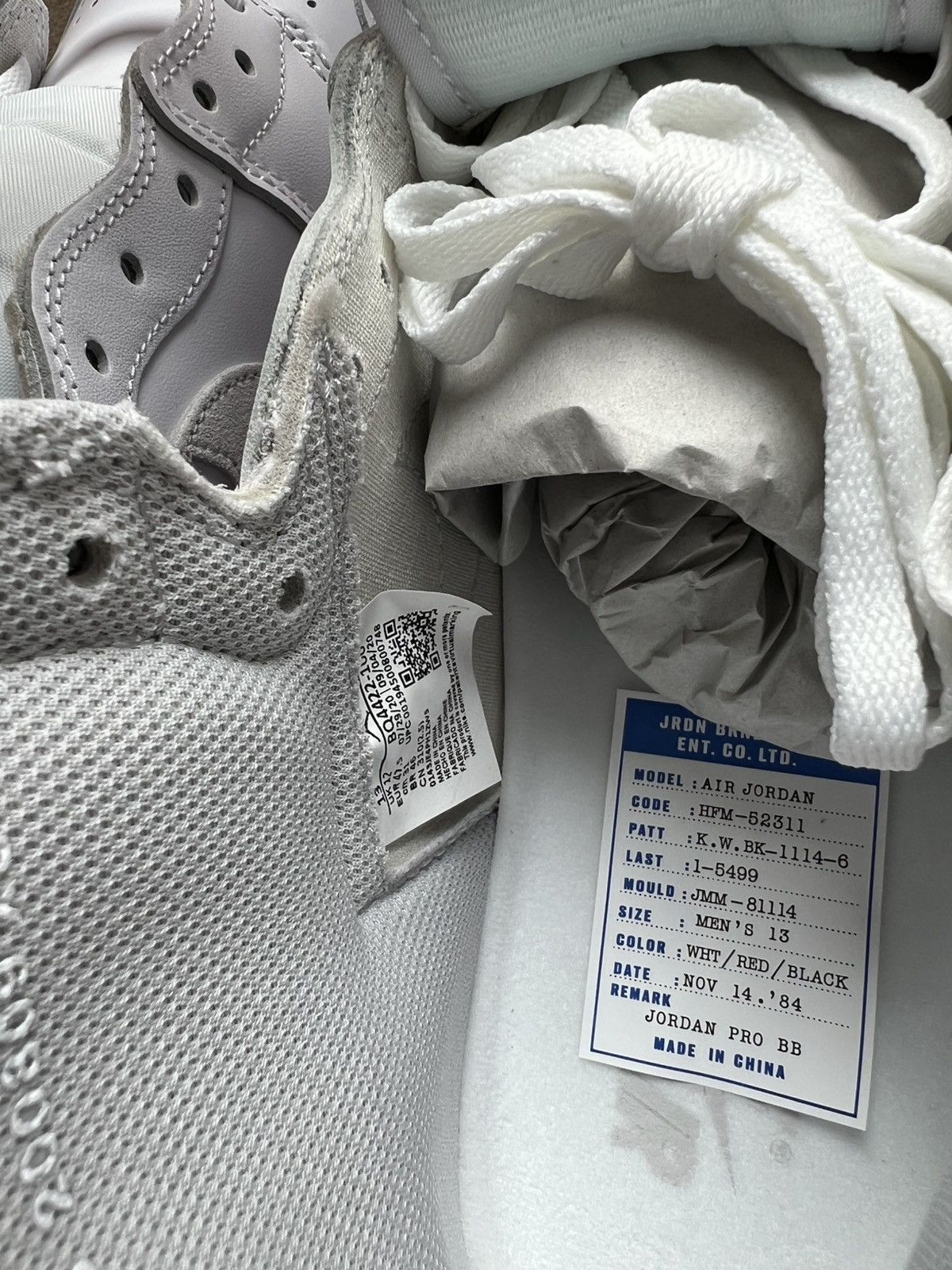 Nike Air Jordan 1 85 Neutral Grey Size US 13 / EU 46 - 8 Thumbnail