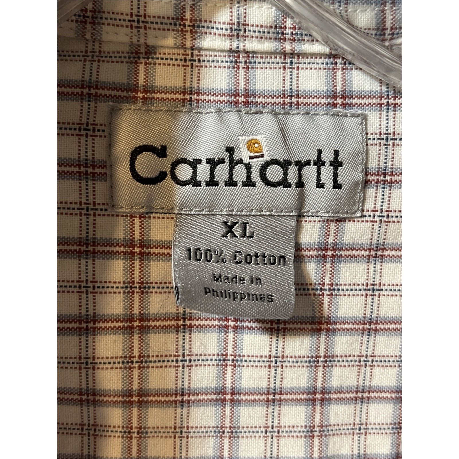Carhartt Carhartt Shirt Men’s XL White Checkered Plaid SS Button Up Size US XL / EU 56 / 4 - 3 Thumbnail