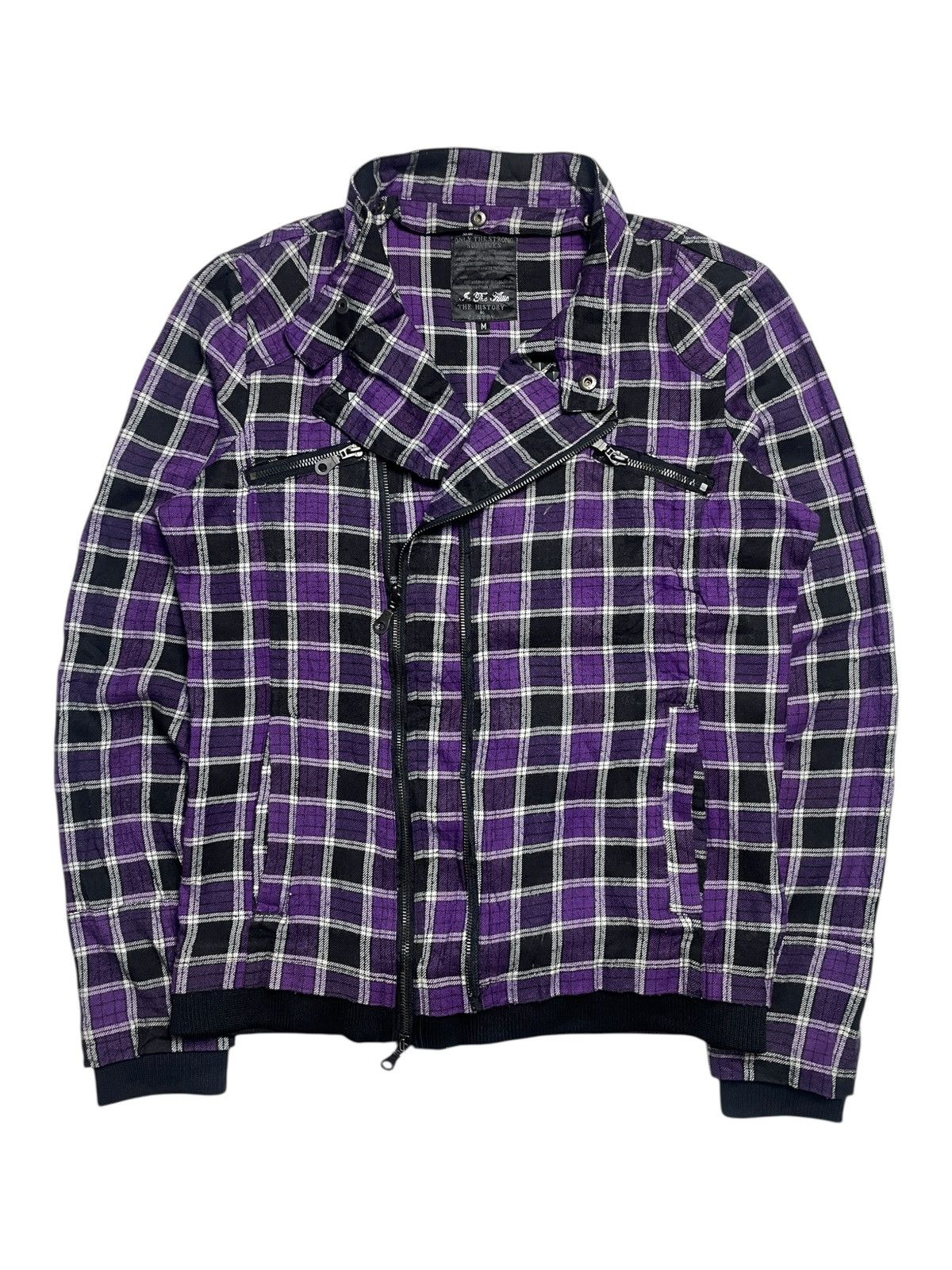 14th Addiction 2000’s In The Attic - Asymmetrical Zip Bikers Style Jacket Size US M / EU 48-50 / 2 - 1 Thumbnail