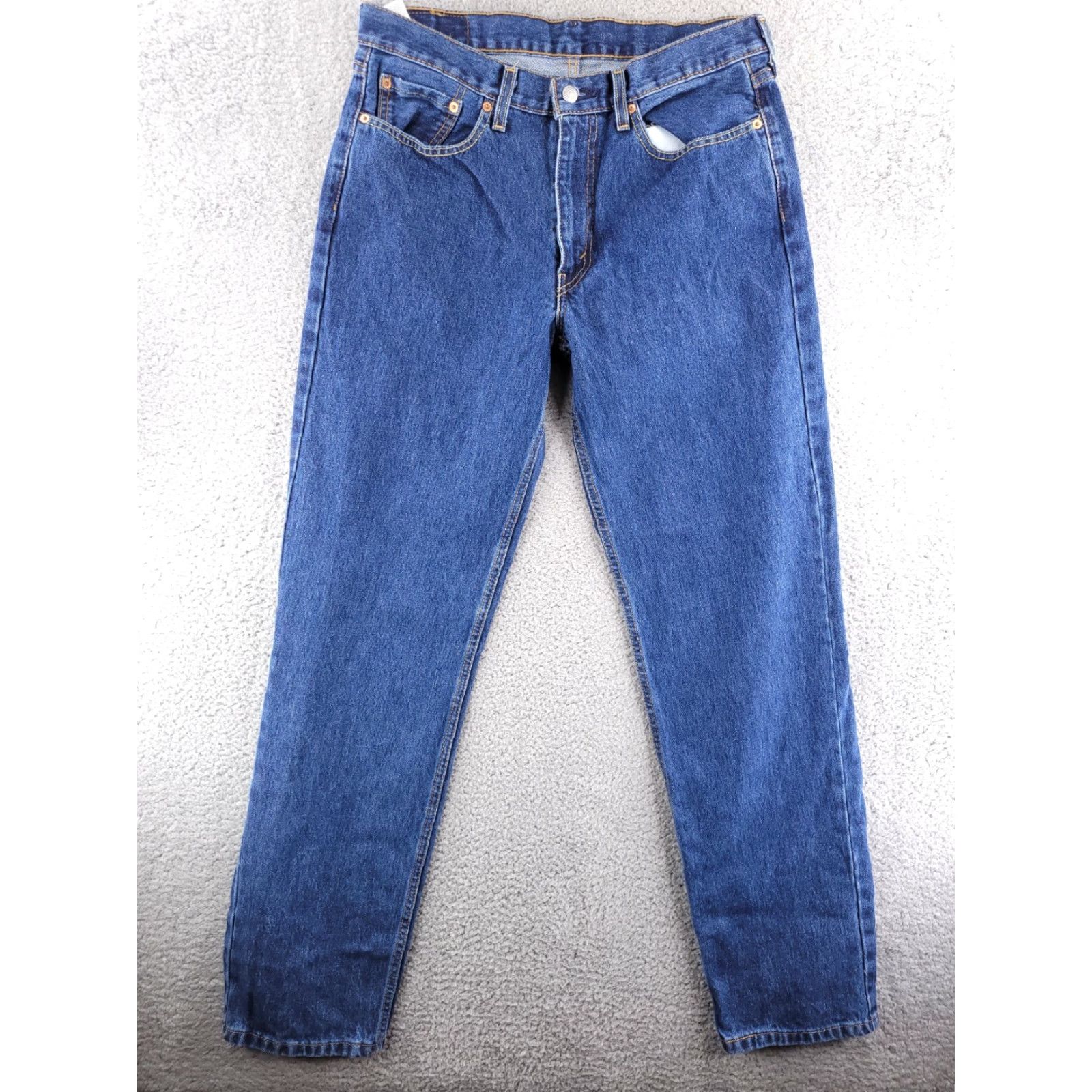 Levi's Levi's 550 Jeans Mens 34x35 Blue Slim Straight Medium Wash Blue Denim Jeans Slim Jeans Mens DJN Size US 34 / EU 50 - 4 Thumbnail
