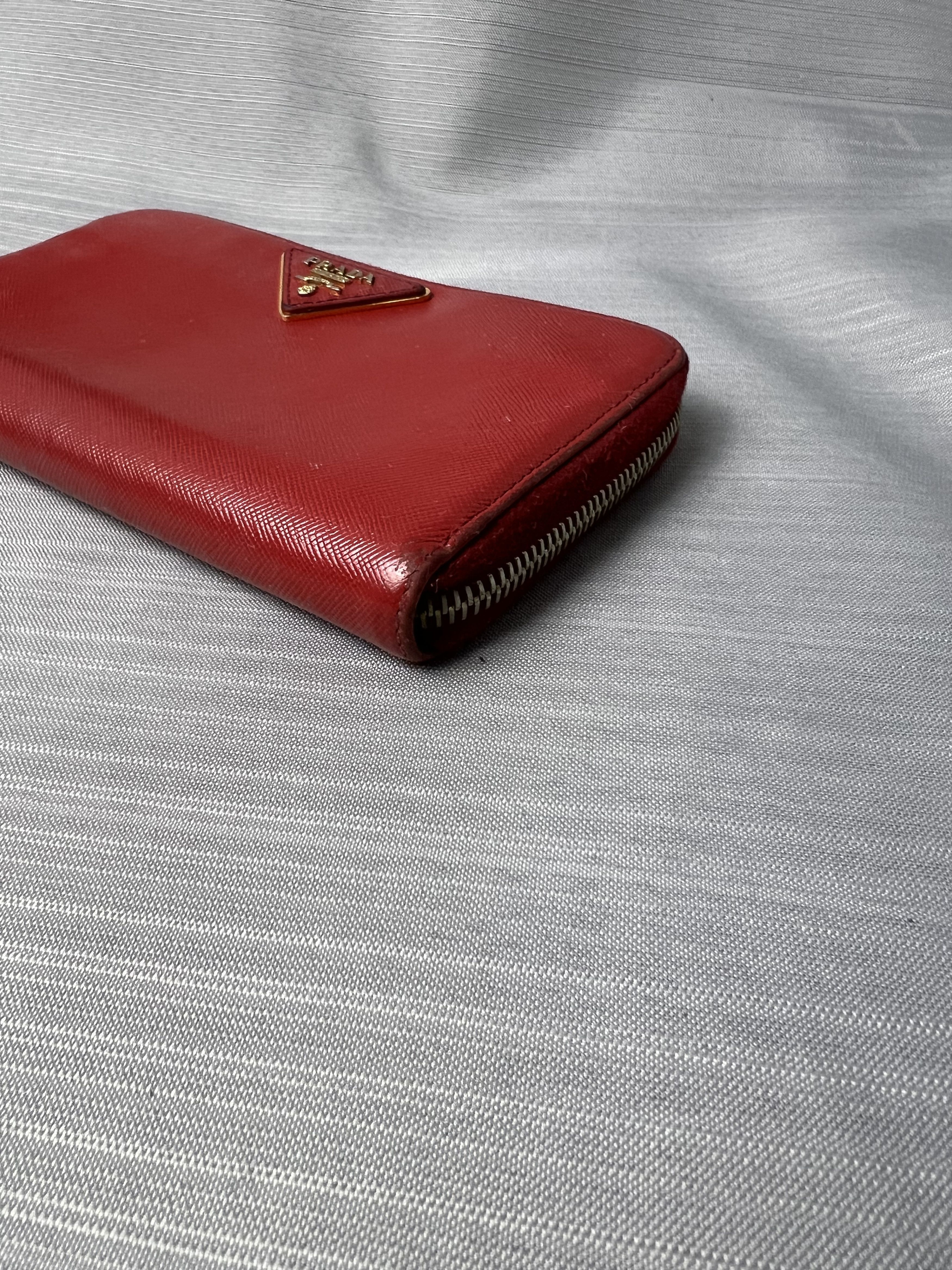 Prada Prada Saffiano Cuir Leather Wallet Size ONE SIZE - 3 Thumbnail
