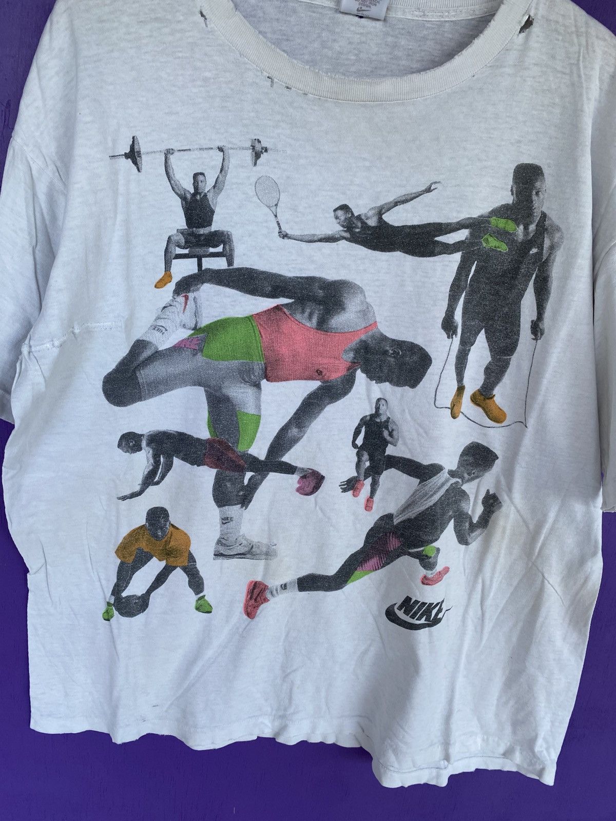 Nike Vintage 80s Nike Bo Jackson sports t-shirt Size US XXL / EU 58 / 5 - 3 Thumbnail