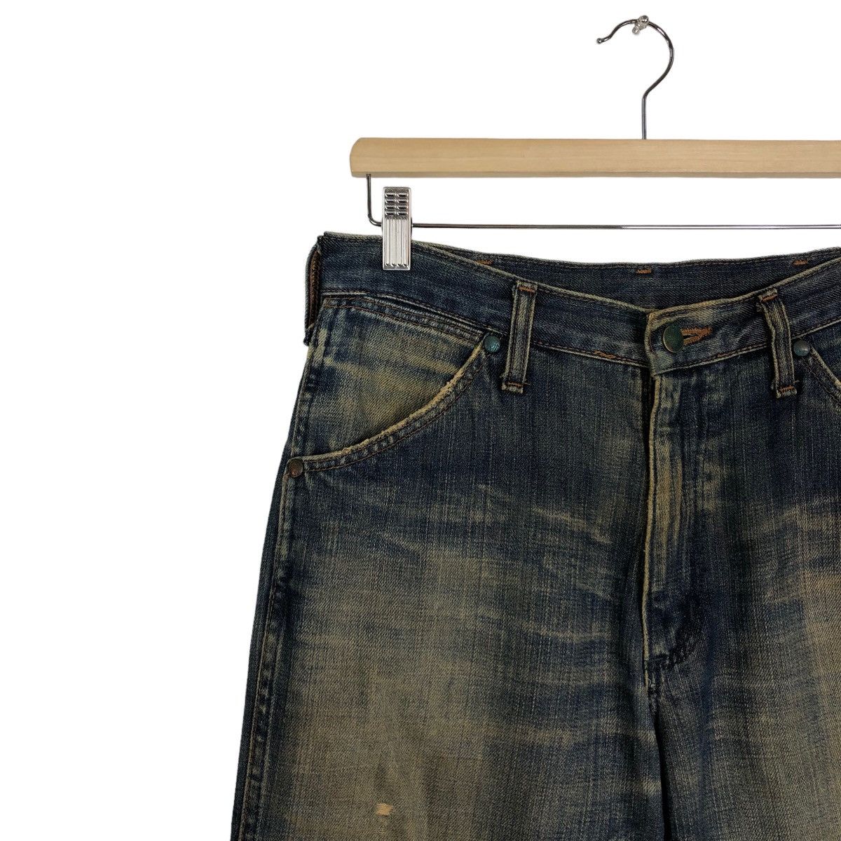 Japanese Brand 🔥90’s Rare Distressed Denim Jeans Wrangler Selvedges USA Size US 30 / EU 46 - 6 Thumbnail