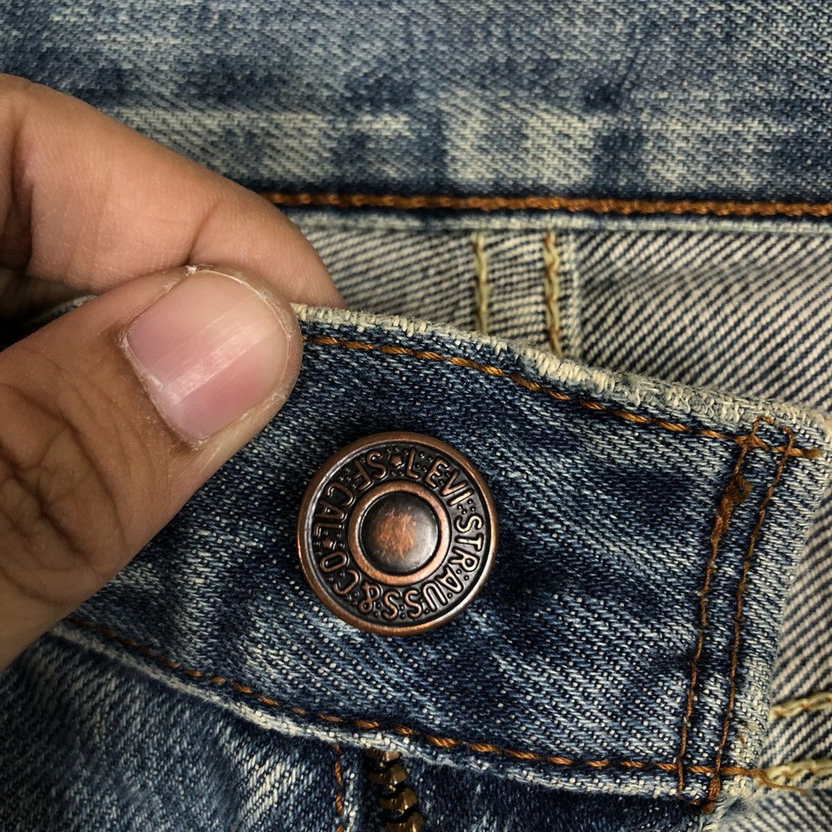 Levi's 🔥Rare Distressed Denim Jeans Levi’s Made in USA Size US 30 / EU 46 - 13 Thumbnail
