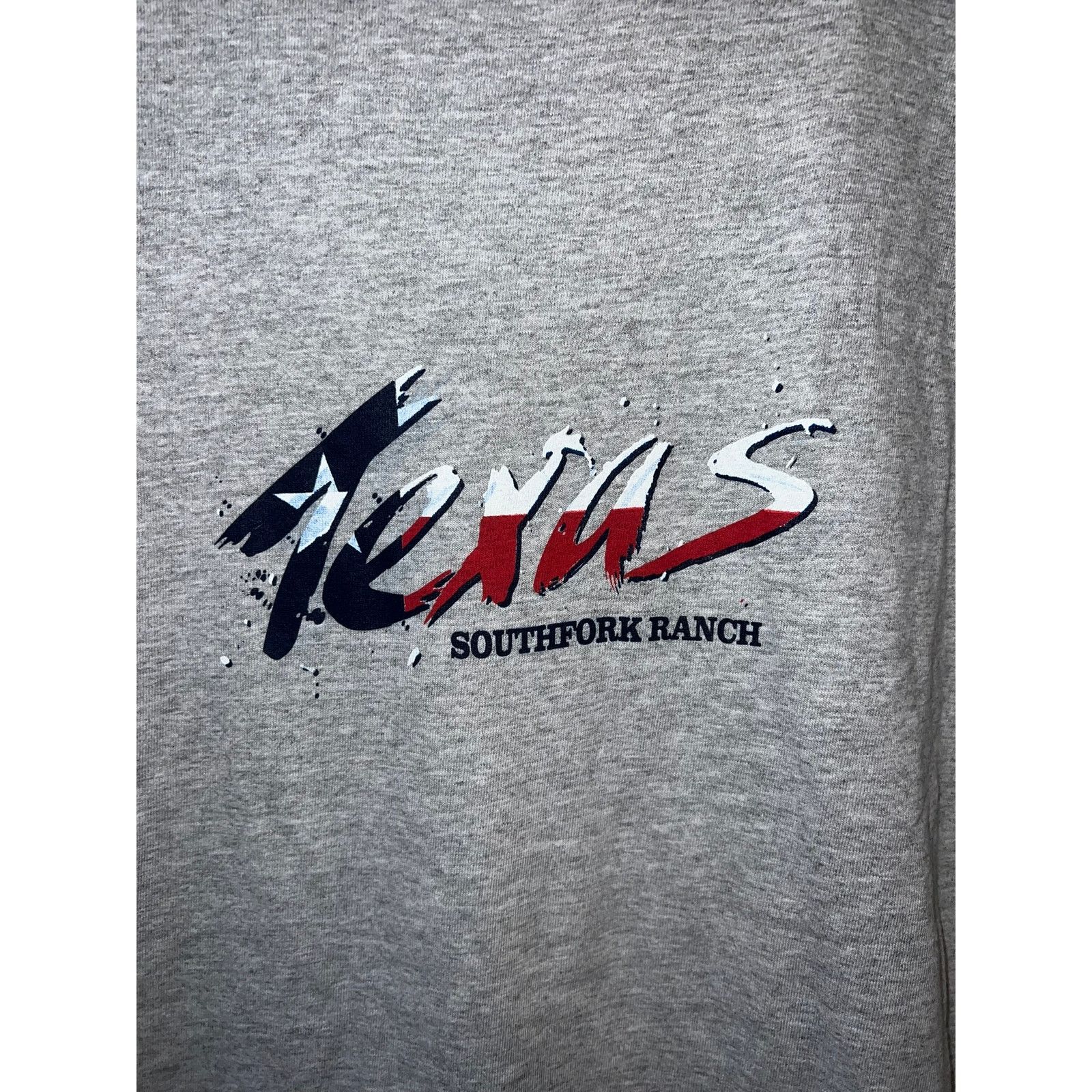 Jerzees Vintage Texas Southfork Ranch Shirt Gray TX Tee VTG 90s M Size US M / EU 48-50 / 2 - 2 Thumbnail