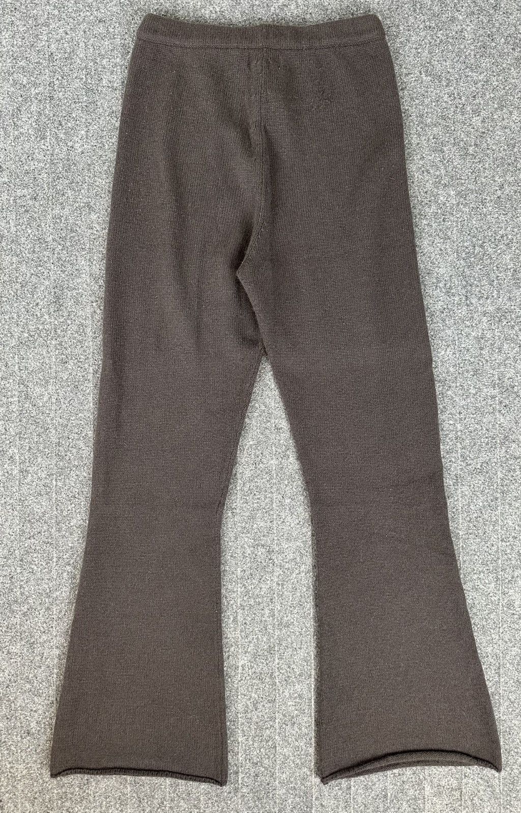 Yohji Yamamoto Yohji Yamamoto - 2007 Main Line Knit Wool Flared Sweat Pants Size 28" / US 6 / IT 42 - 7 Thumbnail