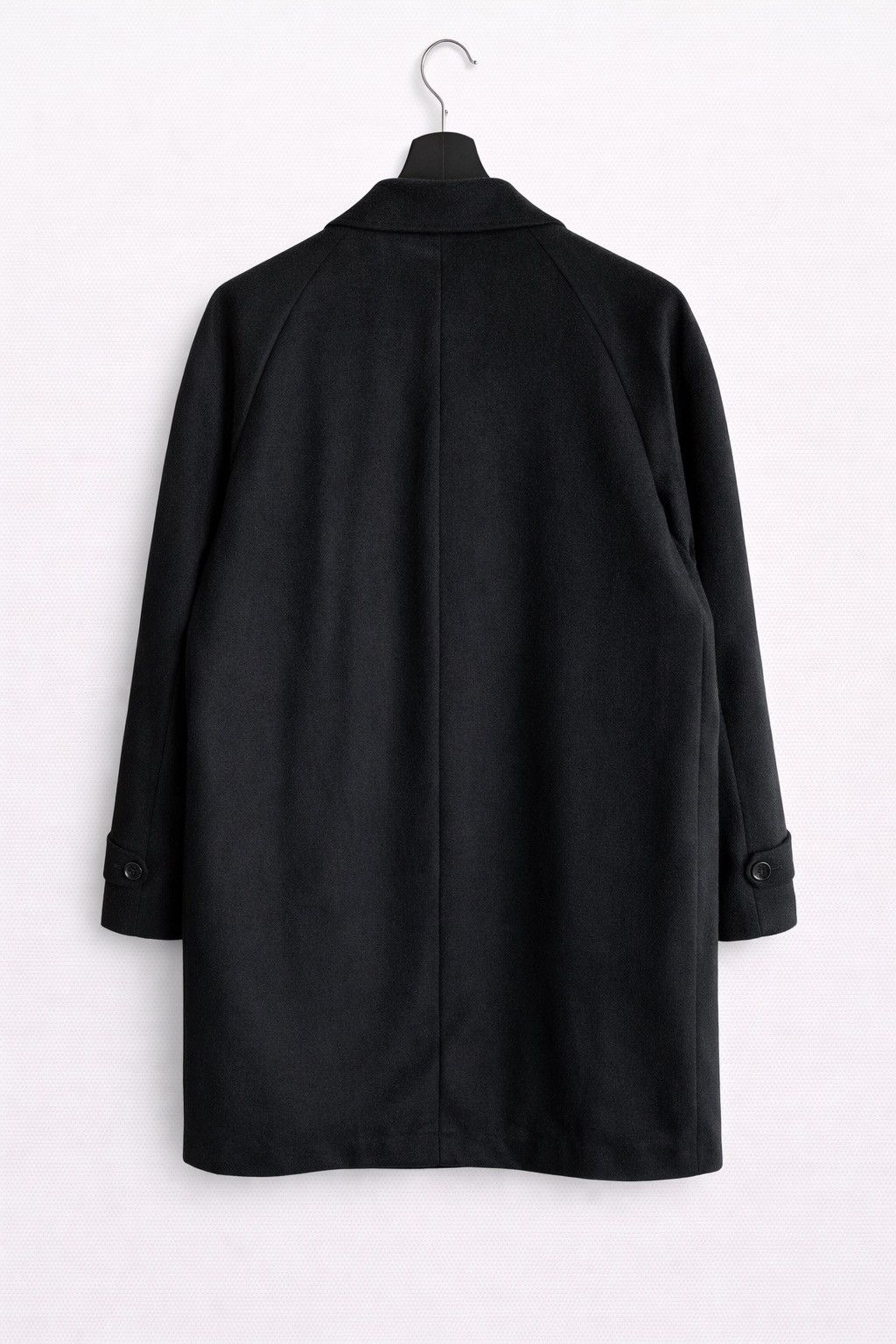 Vintage Vintage Black Cashmere Overcoat – 100% Cashmere Wool Size US M / EU 48-50 / 2 - 2 Thumbnail