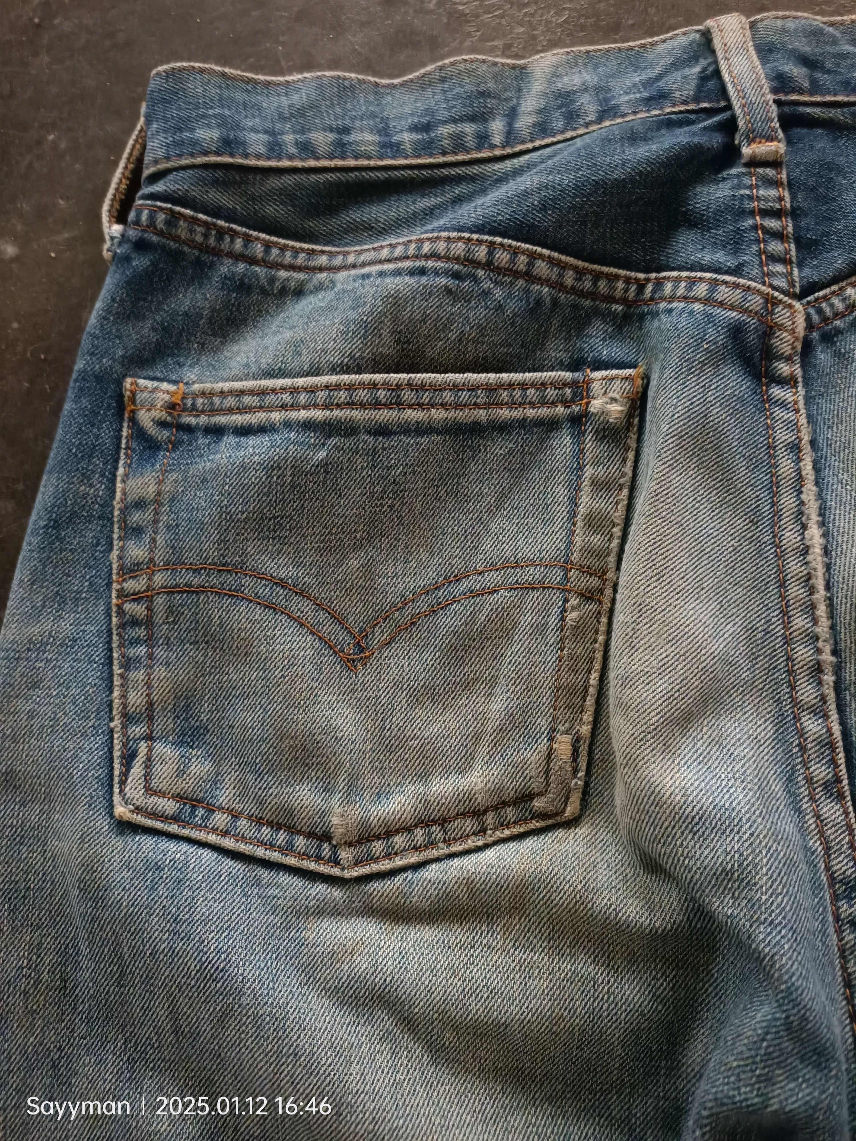 Levi's × Levi's Vintage Clothing Levis 502 Big E Selvedge Button J22 Denim Jeans Size US 32 / EU 48 - 11 Thumbnail