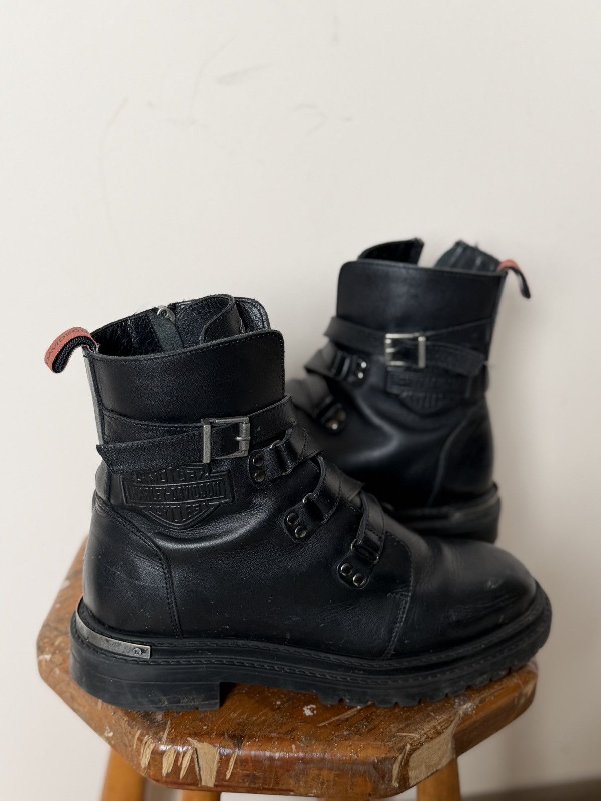 Harley Davidson Vintage Harley-Davidson Ankle-Zip Avant-Garde Westernf Boots Size US 6 / IT 36 - 4 Thumbnail