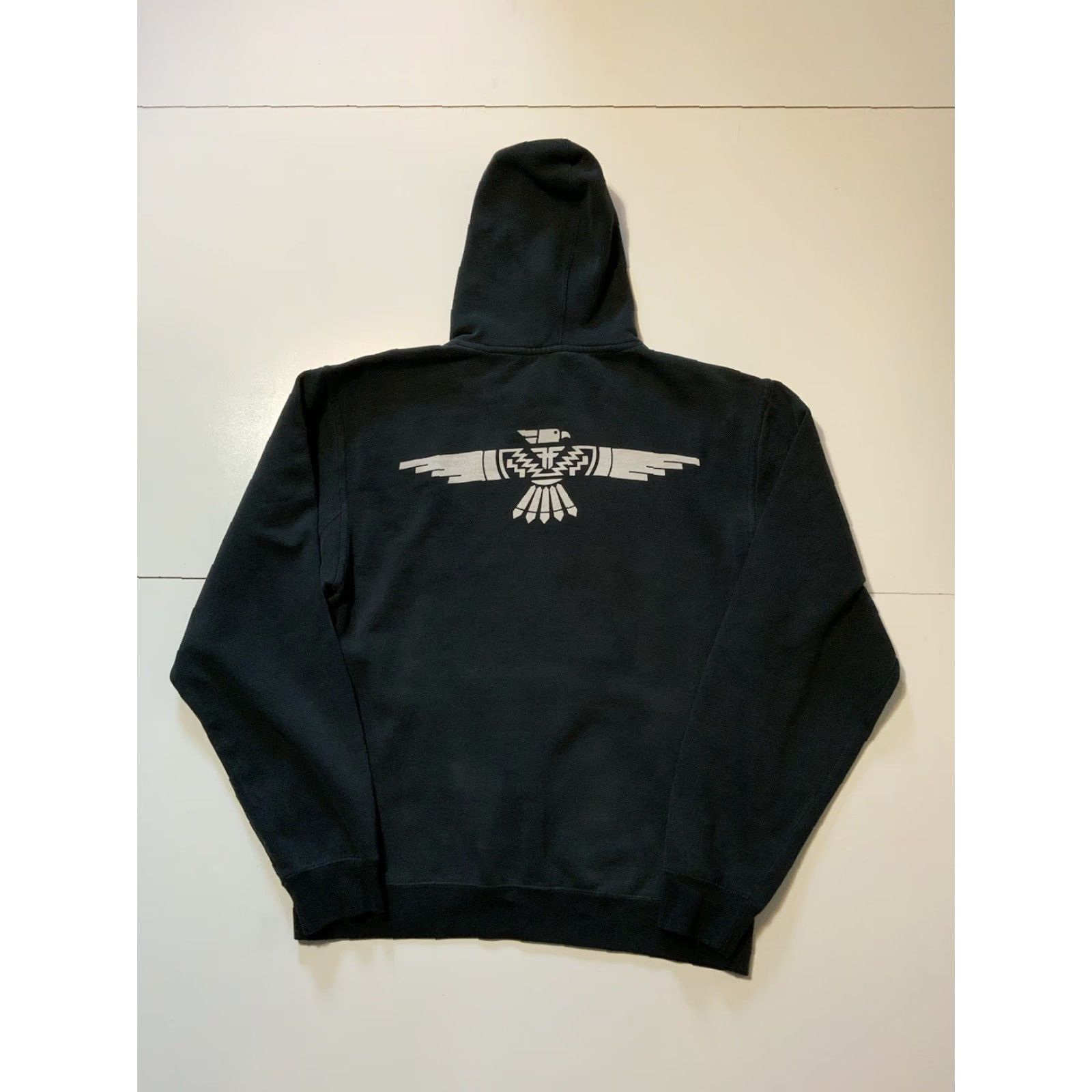 Vintage Y2K Fallen Skateboards Thunderbird Black Fleece Graphic Pullover Hoodie M Men Hoodie Pullover Black Skateboarding Distressed Size US M / EU 48-50 / 2 - 2 Thumbnail