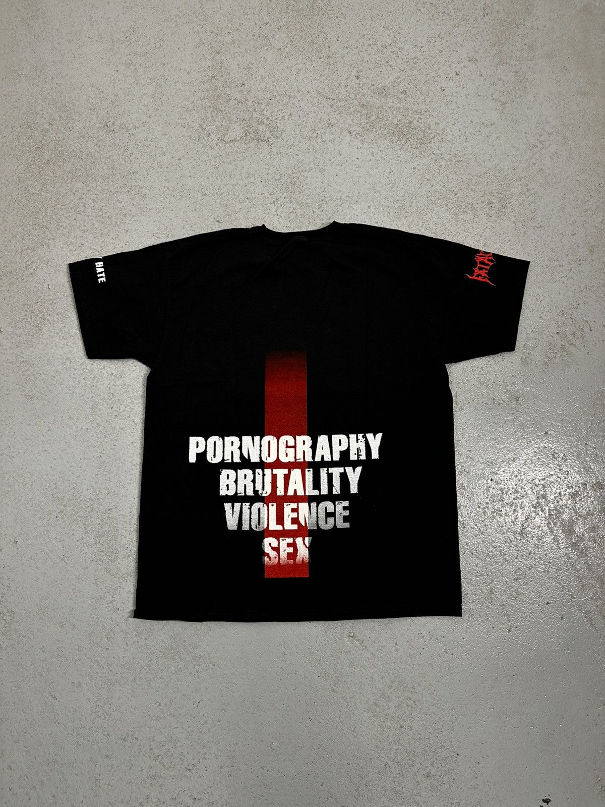 Band Tees Fatality Bloody Hate Porn Brutality Violence Sex Tee Size US XL / EU 56 / 4 - 2 Thumbnail