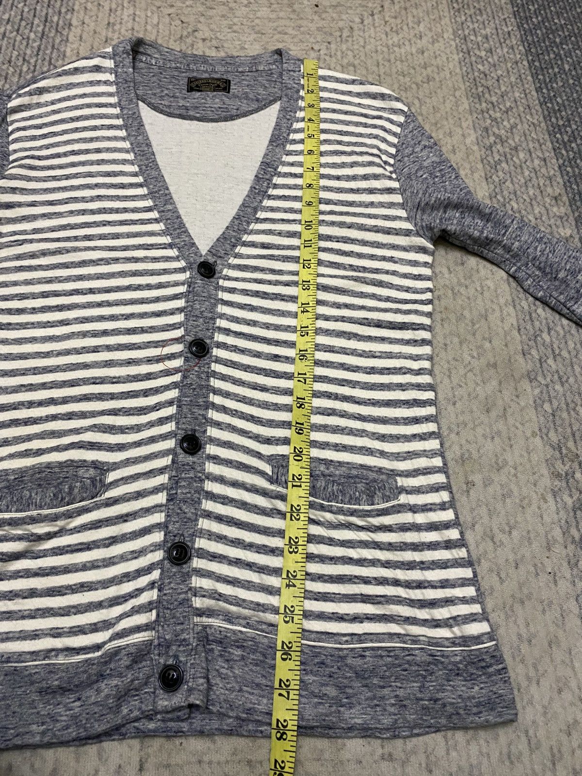 291295=Homme 291295=Homme Custom Made Stripe Cardigan Size US S / EU 44-46 / 1 - 11 Thumbnail
