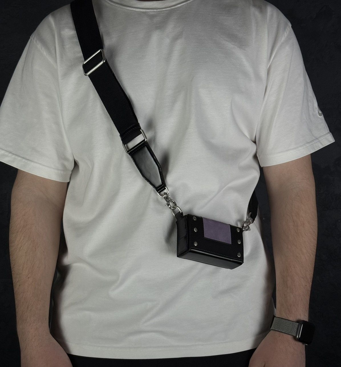 AMI AMI Small Panelled Box Bag Men’s Size ONE SIZE - 3 Thumbnail