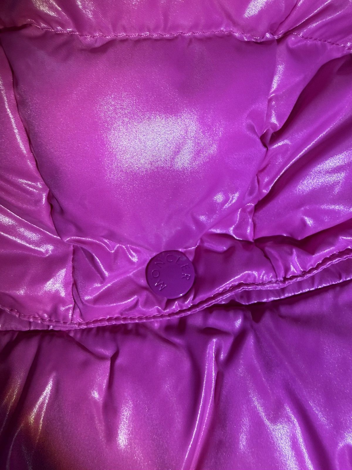 Moncler Moncler Pink Puffer Jacket Hooded Glossy Down Coat Size S / US 4 / IT 40 - 4 Thumbnail
