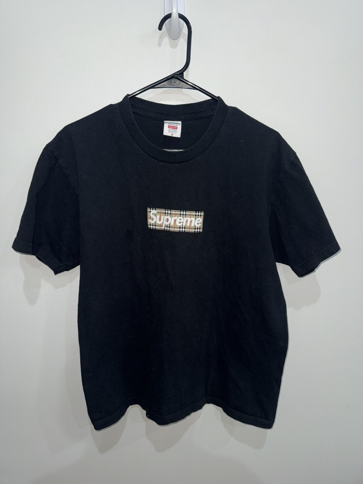 Supreme Burberry Box Logo Tee | Grailed