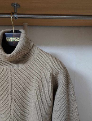 Tom Ford o1sm1stk0824 Knit Wool Rollneck Sweater in Light Brown Size US S / EU 44-46 / 1 - 2 Thumbnail