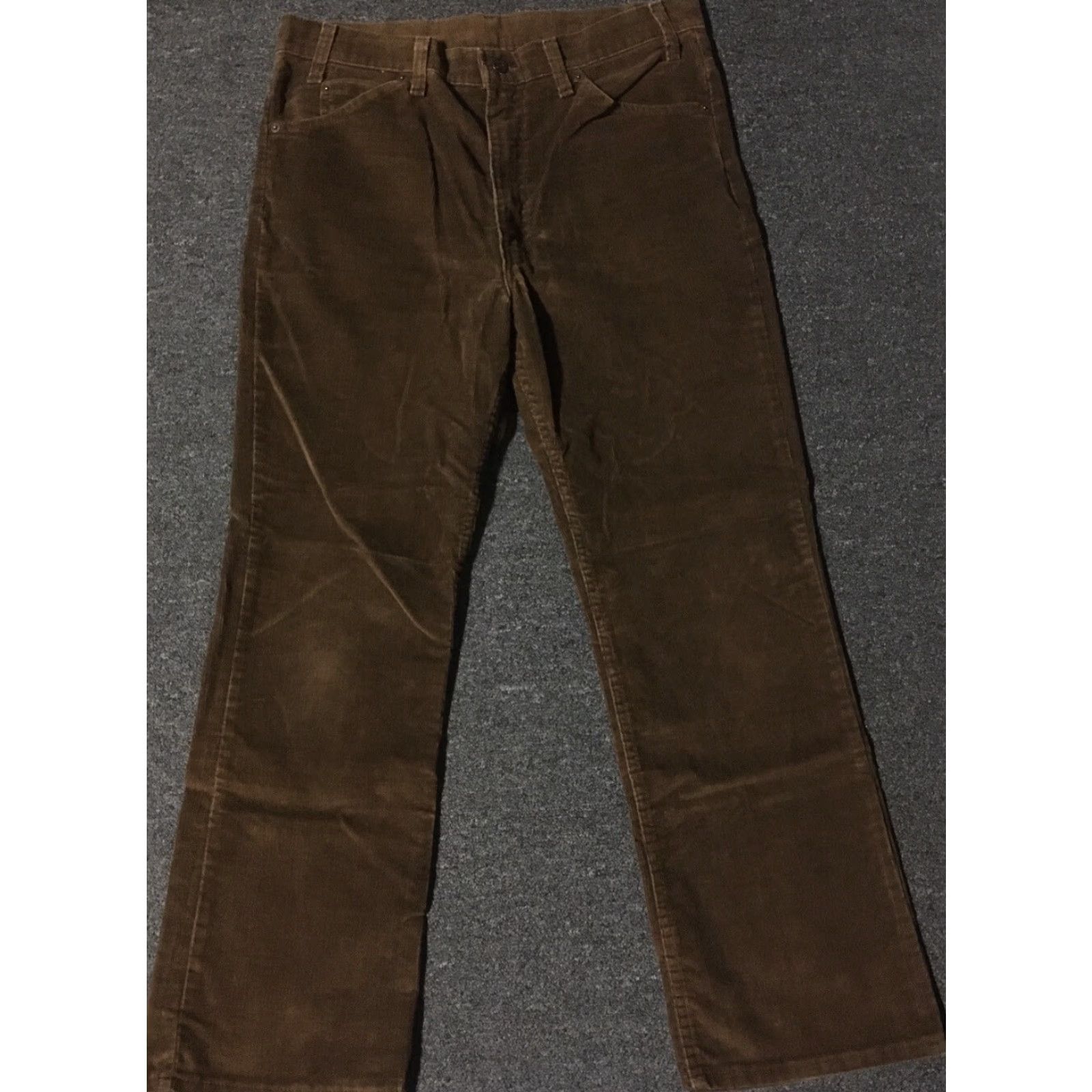 Levi's VINTAGE Levi's 517 Corduroy Pants Jeans Men 35 30 Brown USA 70s 80s Grunge Punk Biker Rock Size US 35 - 3 Thumbnail