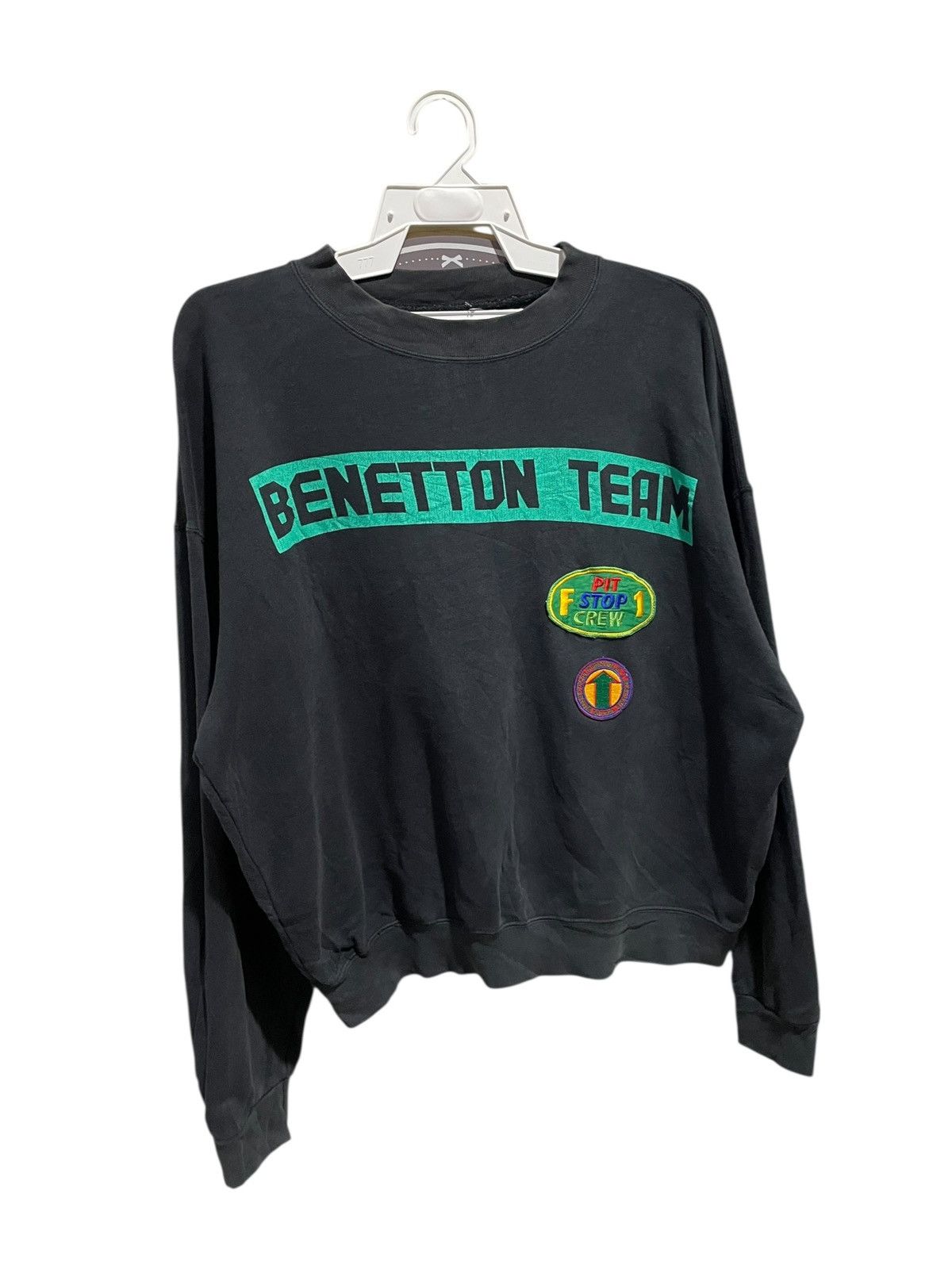 Benetton VTG Early 90s Benetton F1 Racing Solarized Jumper Sweater Size US L / EU 52-54 / 3 - 3 Thumbnail