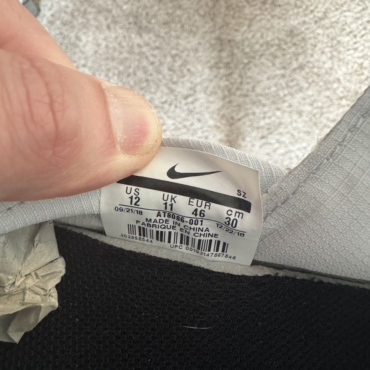 Fear of God × Nike Nike x Fear of God Moc “Pure Platinum” Men’s Size 12 Size US 12 / EU 45 - 7 Thumbnail