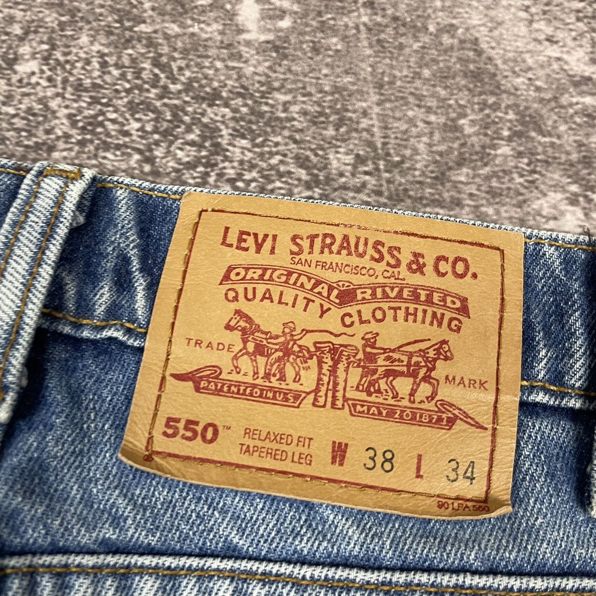 Levi's Vintage Levi’s 550 Relaxed Fit Made in Canada Denim Jeans Size US 38 / EU 54 - 4 Thumbnail