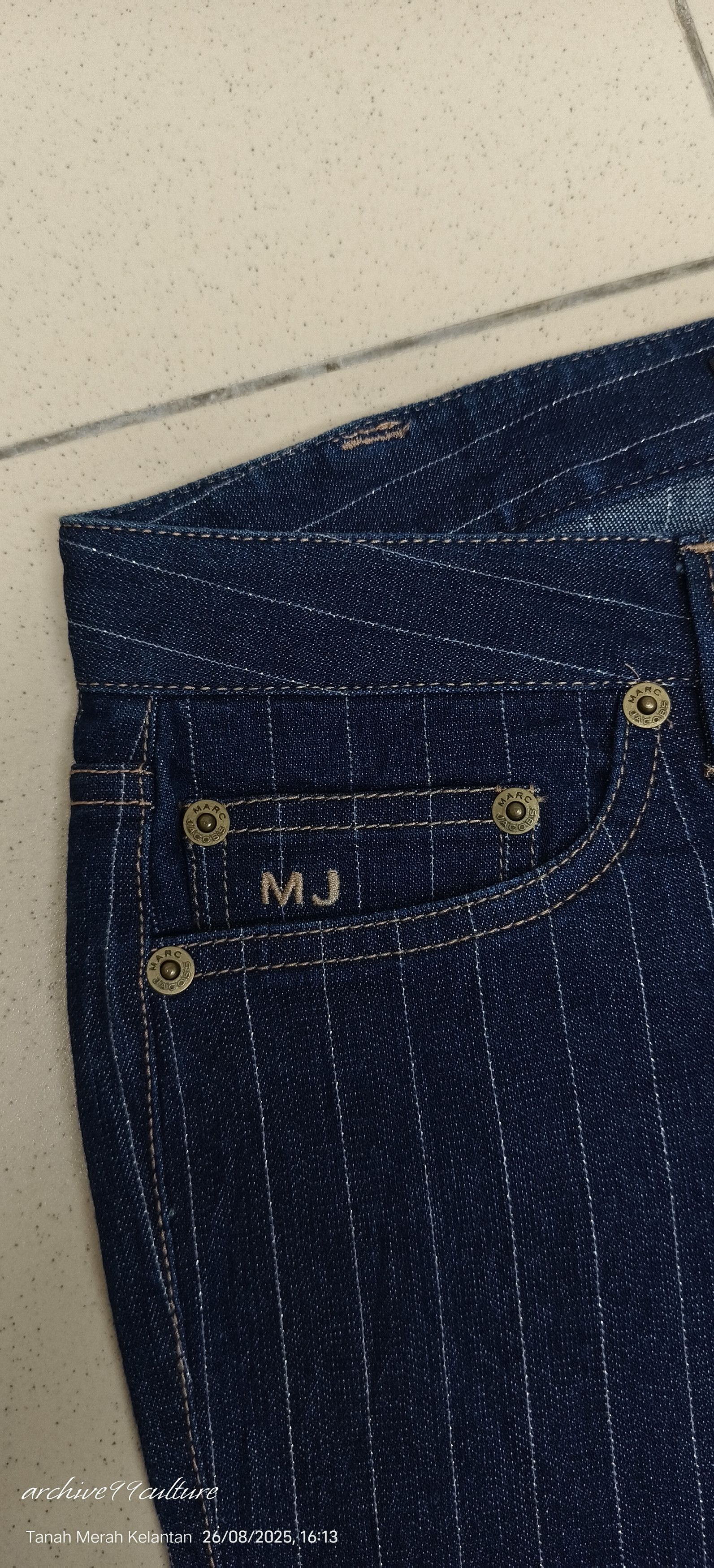 Marc by Marc Jacobs Archive MARC BY MARC JACOBS pinstripes stretch Jeans Size 29" - 5 Thumbnail