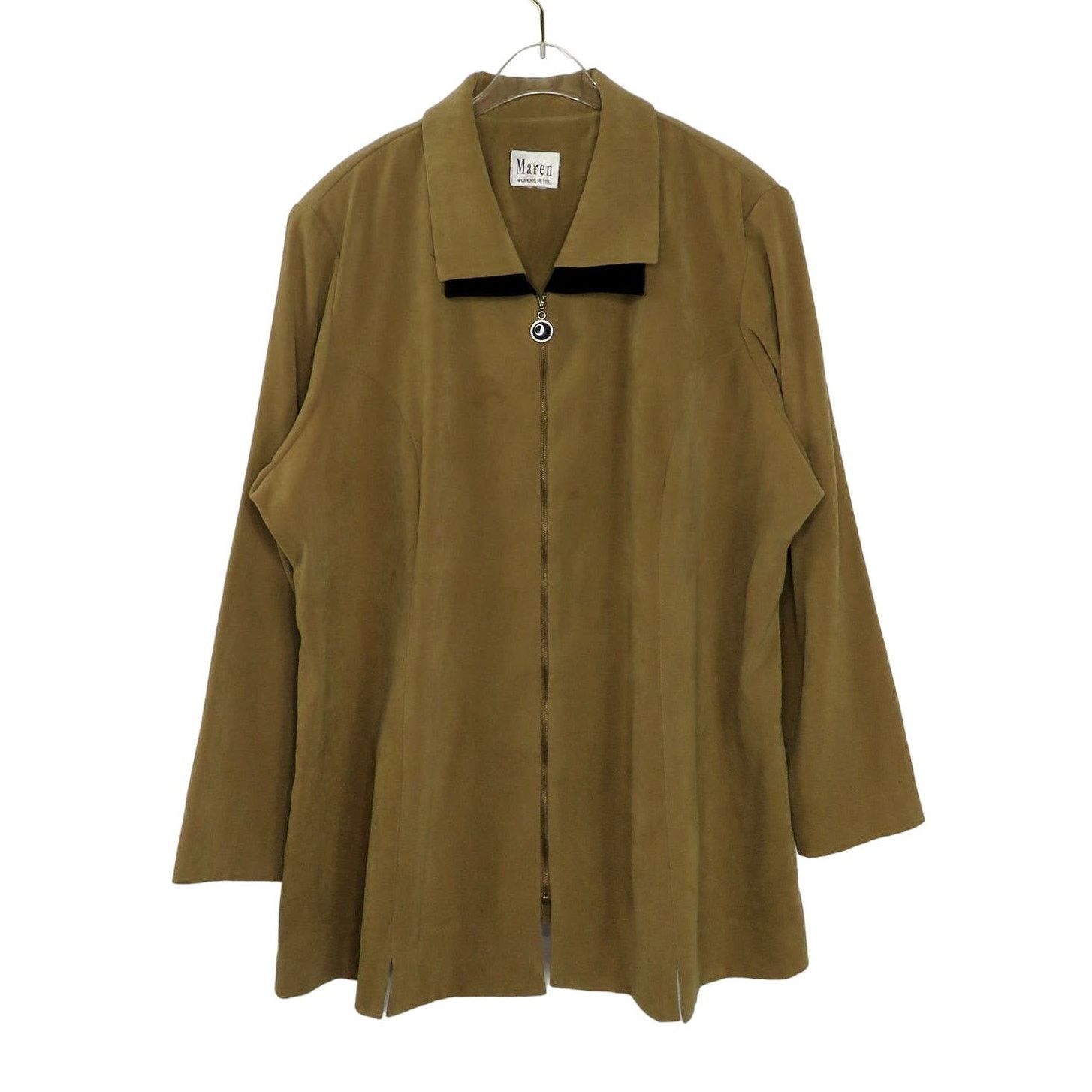 Vintage 80s Vintage Jacket Tan & Black Suede Casual Jacket Large Size L / US 10 / IT 46 - 5 Thumbnail