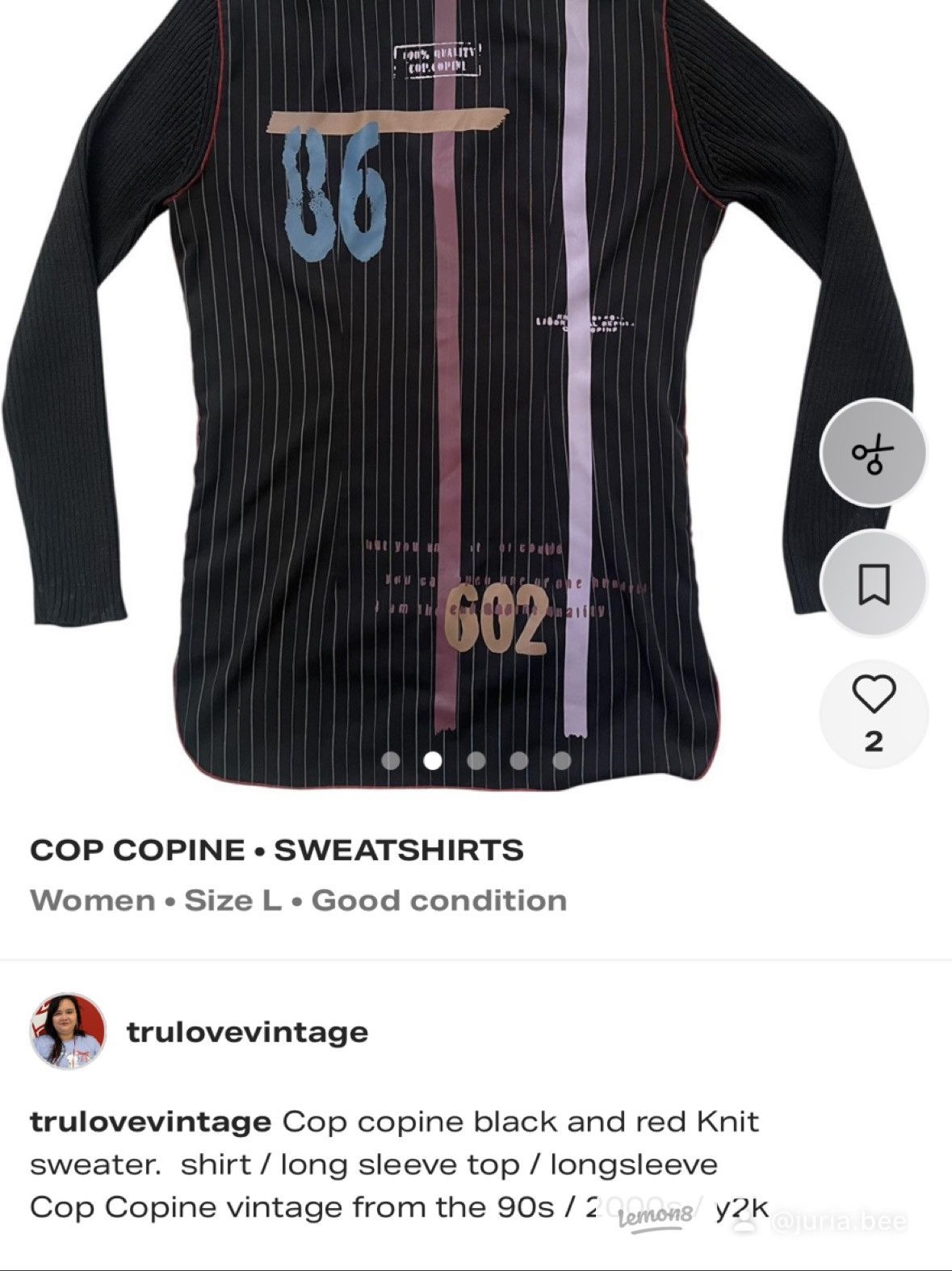 Cop Copine Cop Copine Cardigan Size M / US 6-8 / IT 42-44 - 2 Thumbnail