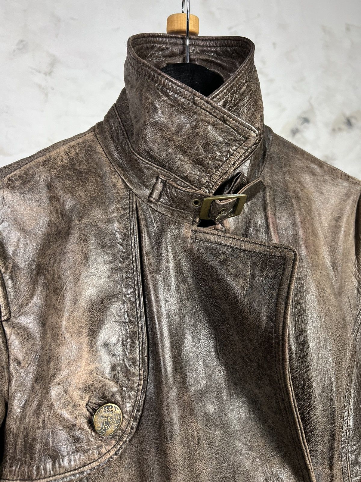 Vintage Vintage Arma Women Leather Jacket Size L - XL Size XL / US 12-14 / IT 48-50 - 4 Thumbnail