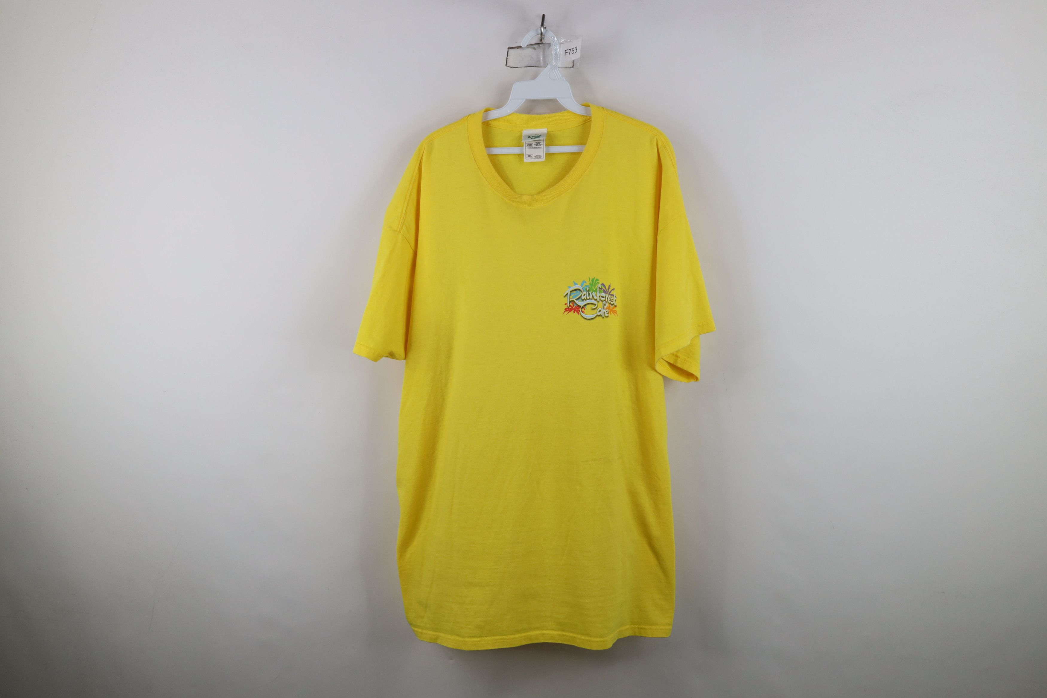 Vintage Vintage 90s Y2K Rainforest Cafe Spell Out Nature T-Shirt Size US XXL / EU 58 / 5 - 1 Thumbnail