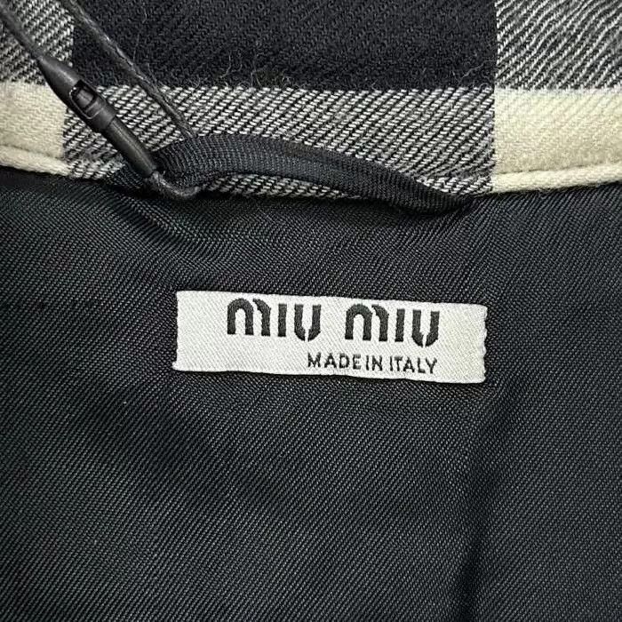 Miu Miu MIUMIU Plaid Back Logo Padded Jacket Women's 36 Size XS / US 0-2 / IT 36-38 - 7 Thumbnail