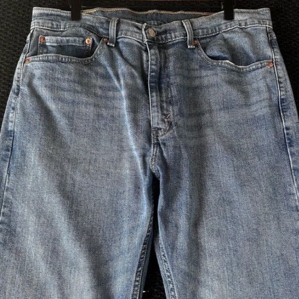 Levi's VINTAGE Levi's 505 Regular Fit Jeans Mens W36 L30 Blue Denim Straight 505 Jeans Mens Boys? Size US 36 / EU 52 - 2 Thumbnail
