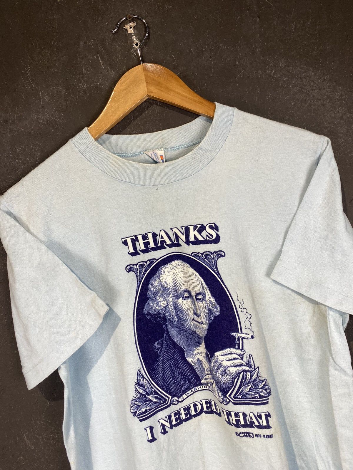 Vintage Rare 70s George Washigton Weed Parody Tee Size US M / EU 48-50 / 2 - 9 Thumbnail