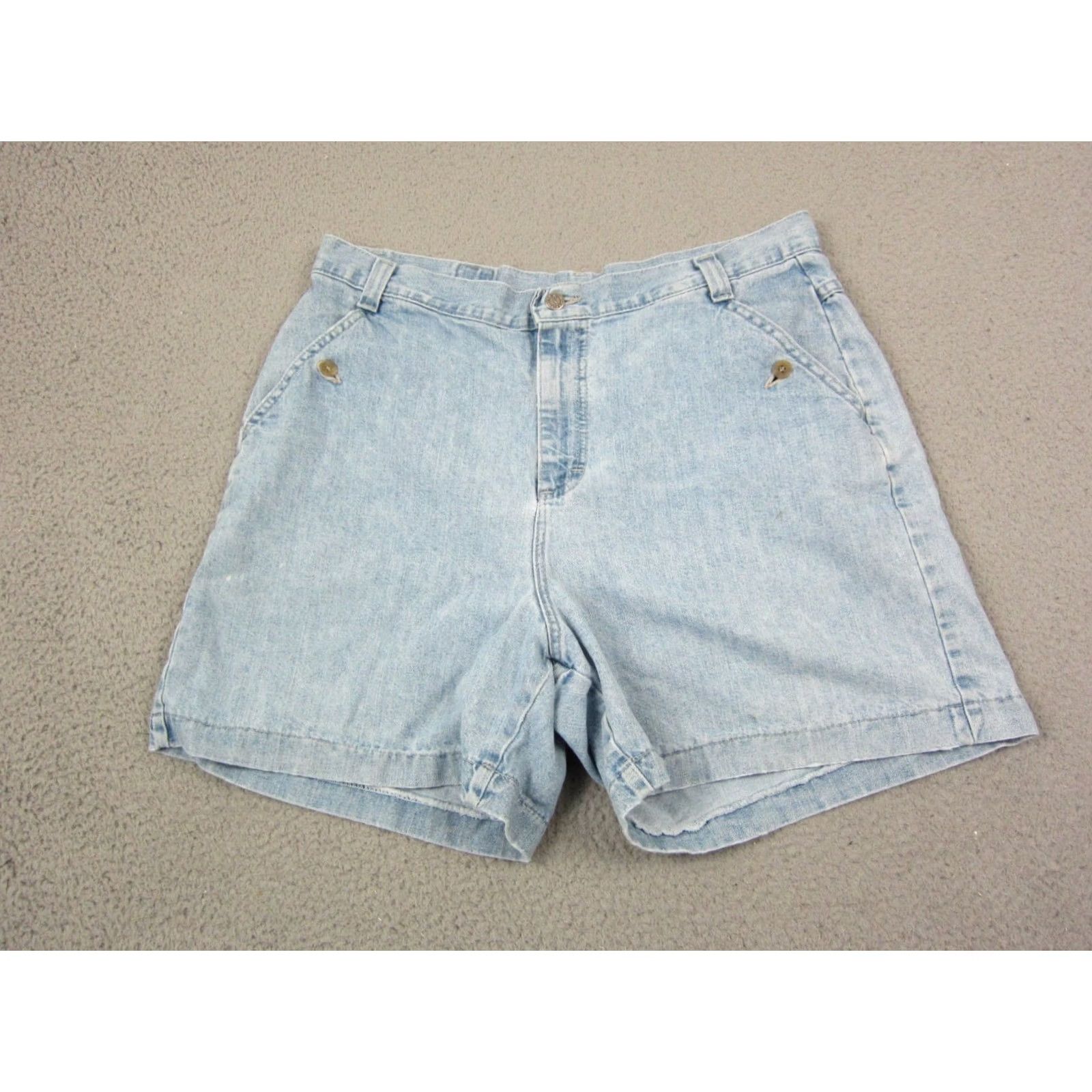 Vintage VINTAGE Riders Shorts Denim 5-Pocket Blue 20W 90s Women Jeans Jorts Made in USA Size 42" / US 20 - 2 Thumbnail