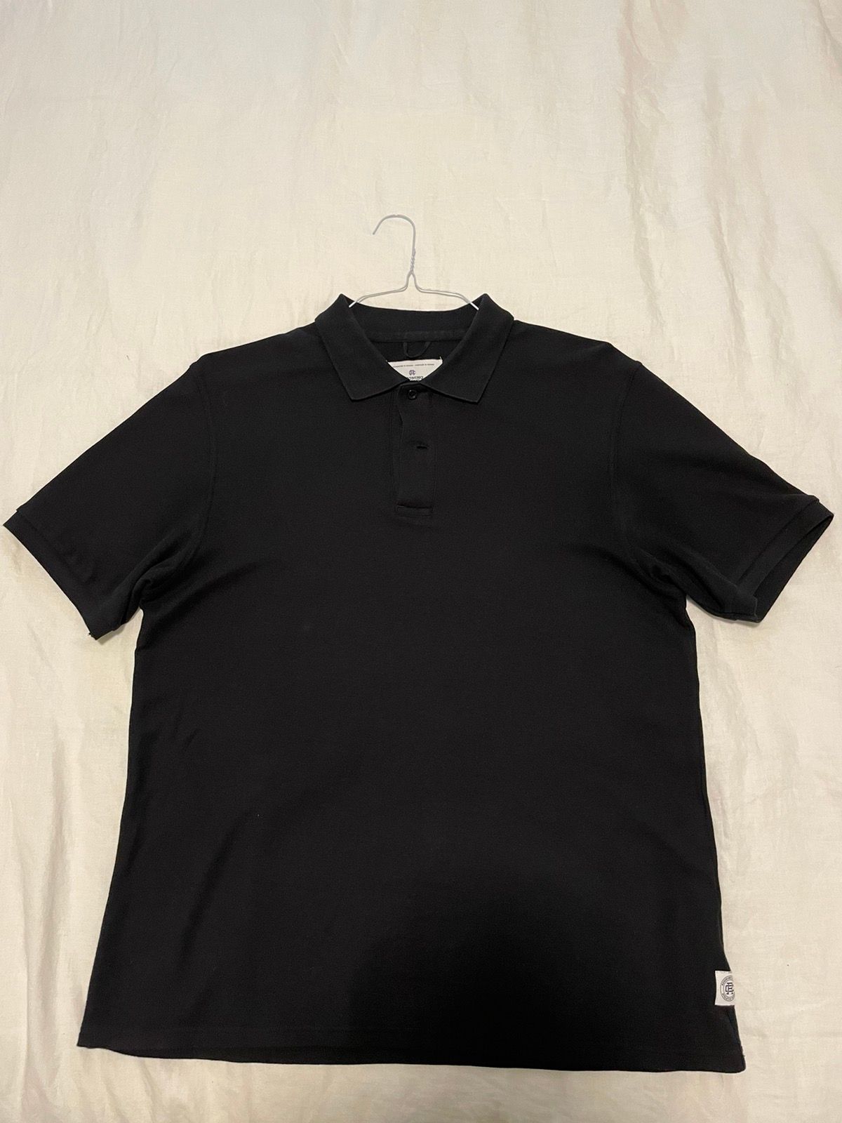Reigning Champ Reigning Champ Black Pique Polo | Grailed