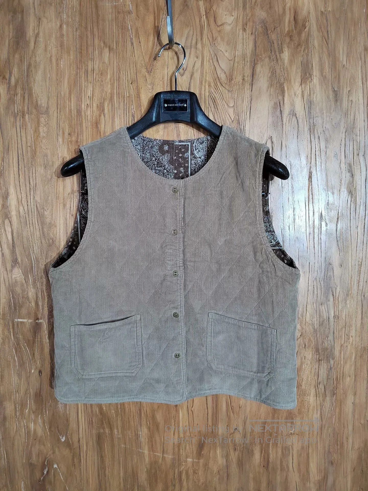 Vintage Vintage Bohemian Print Vest Two-Way Wear. Size M / US 6-8 / IT 42-44 - 3 Thumbnail