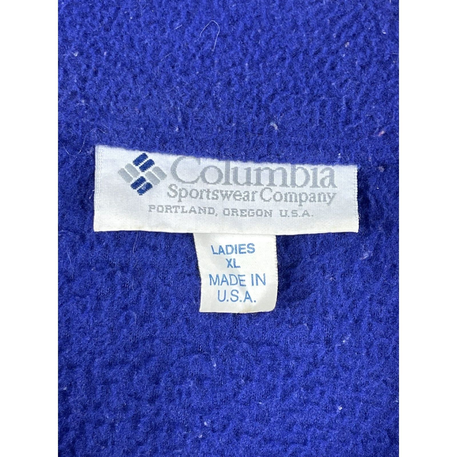 Vintage VINTAGE 90’s Columbia Womens Fleece Jacket XL Purple Pile USA Made Zip Pockets Ski Hiking Travel Casual Fall Winter Geometric Logo Size XL / US 12-14 / IT 48-50 - 3 Thumbnail