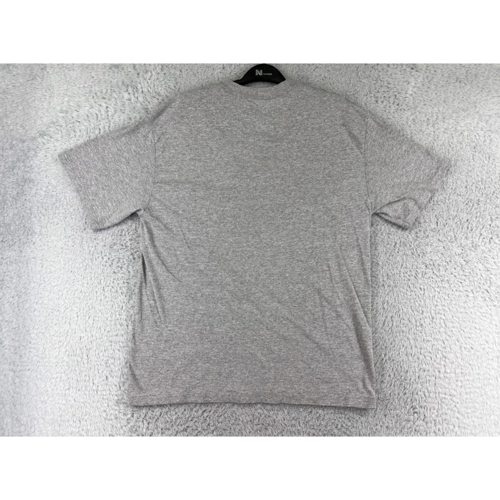 Adidas Adidas Shirt Men M Gray Spellout Logo Three Stripes Short Sleeve Crew Neck - T-Shirt, Cotton Blend, Jersey, Regular Fit Size US M / EU 48-50 / 2 - 2 Thumbnail