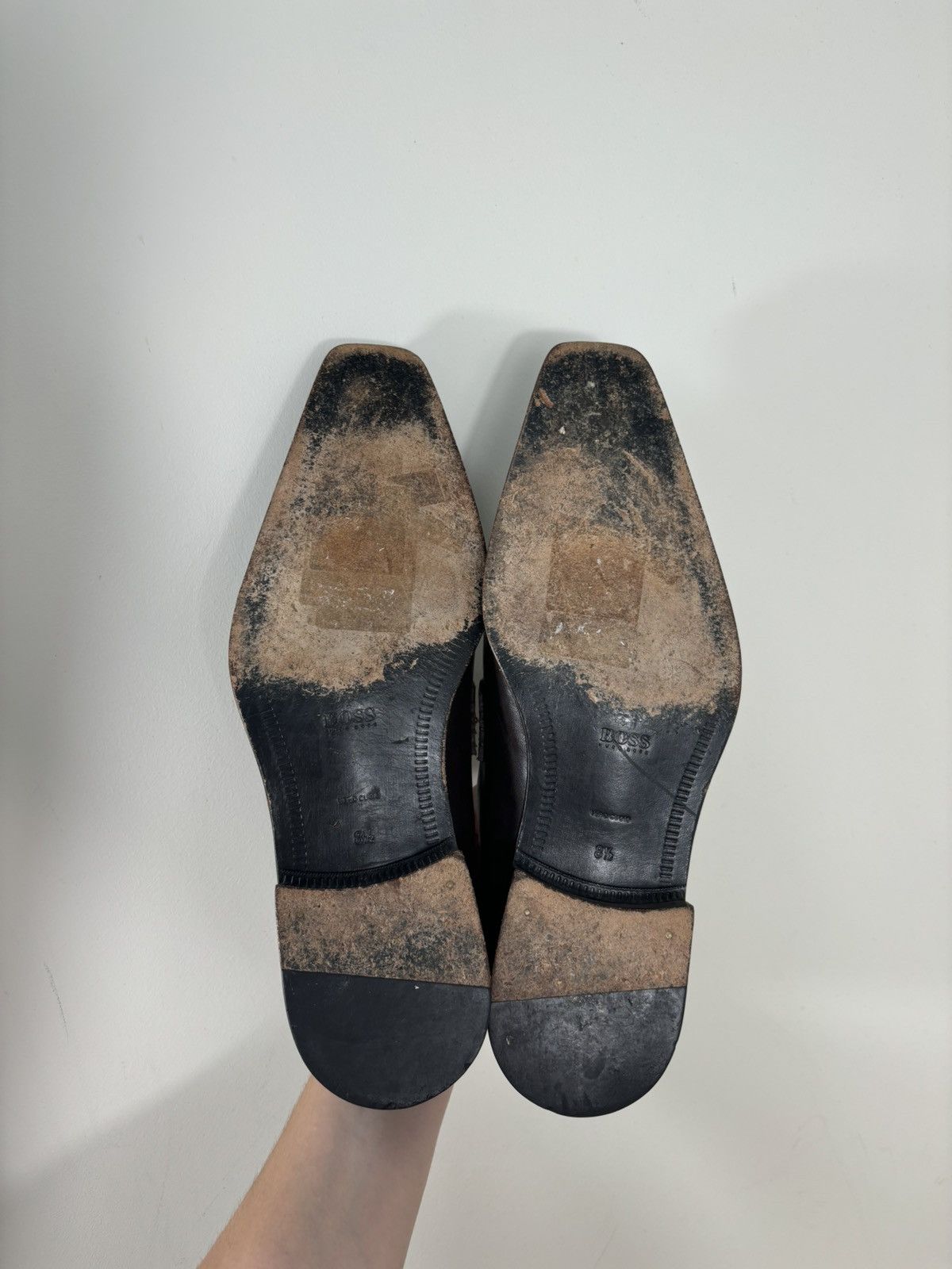 Hugo Boss Hugo Boss Men’s Brown Leather Venetian Loafers Dress Shoes Size US 8.5 / EU 41-42 - 16 Thumbnail
