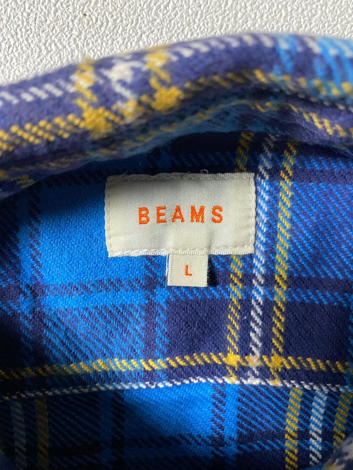 Japanese Brand Beams Flannel Shirt Size US L / EU 52-54 / 3 - 4 Thumbnail
