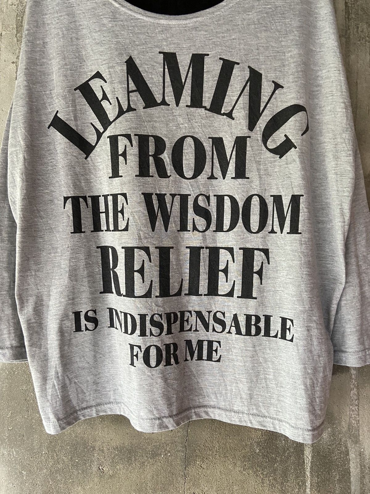 Japanese Brand LEAMING FROM THE WISDOM RELIEF LONG SLEEVE Size US M / EU 48-50 / 2 - 5 Thumbnail
