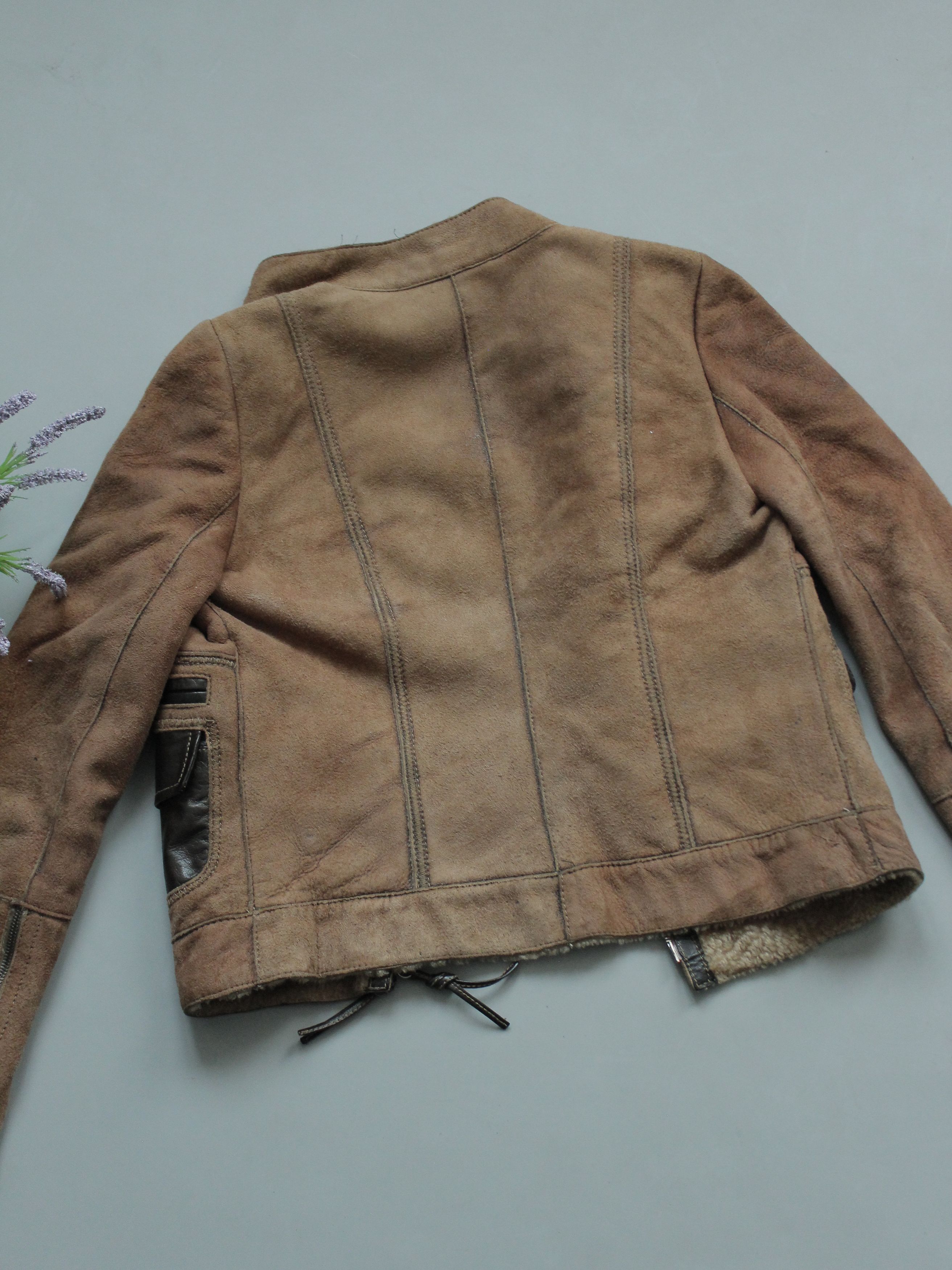 Emporio Armani Emporio Armani Womens Leather Painted Jacket Size M / US 6-8 / IT 42-44 - 3 Thumbnail