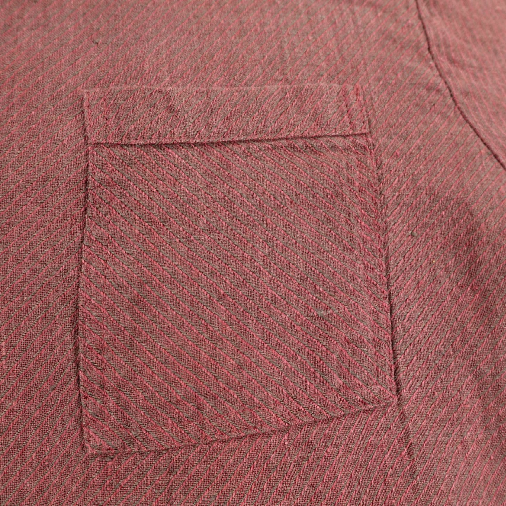 FLAX Flax Shirt Womens Small Red Long Sleeve Button Front Linen Pocket Casual Top ^ Size S / US 4 / IT 40 - 3 Thumbnail